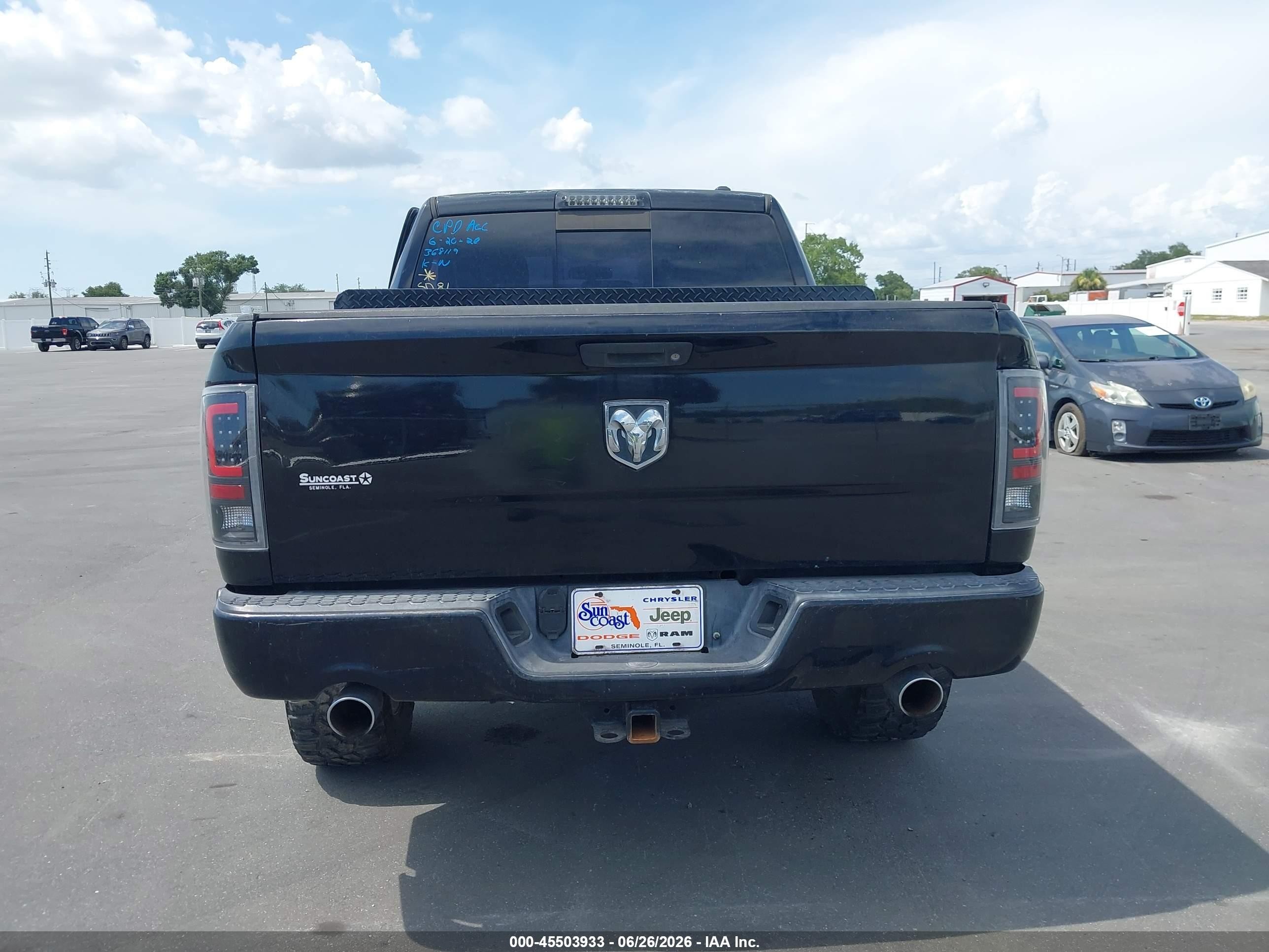 2012 Ram 1500 Sport Черный vin: 1C6RD6MT9CS249142