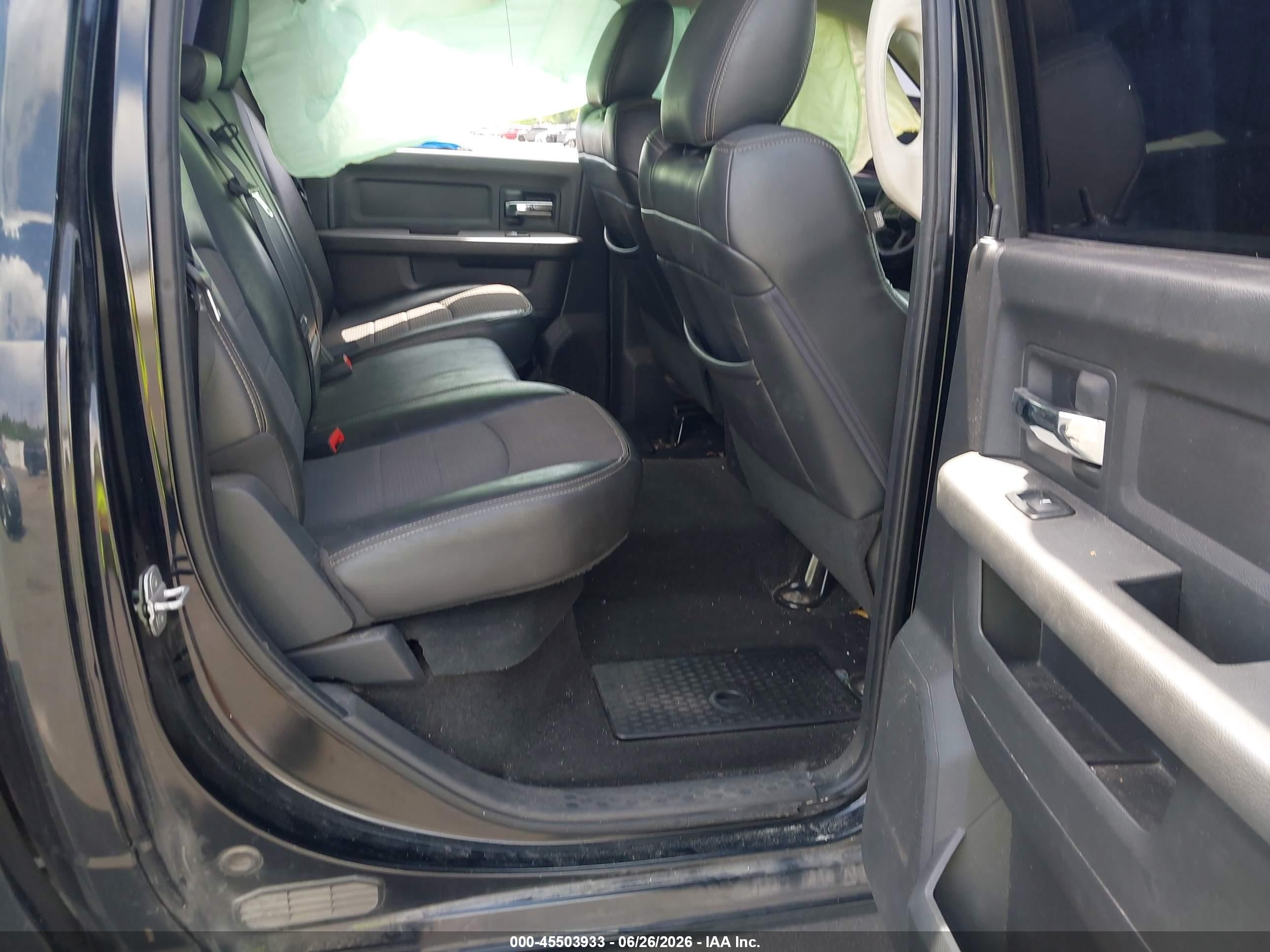 2012 Ram 1500 Sport Черный vin: 1C6RD6MT9CS249142