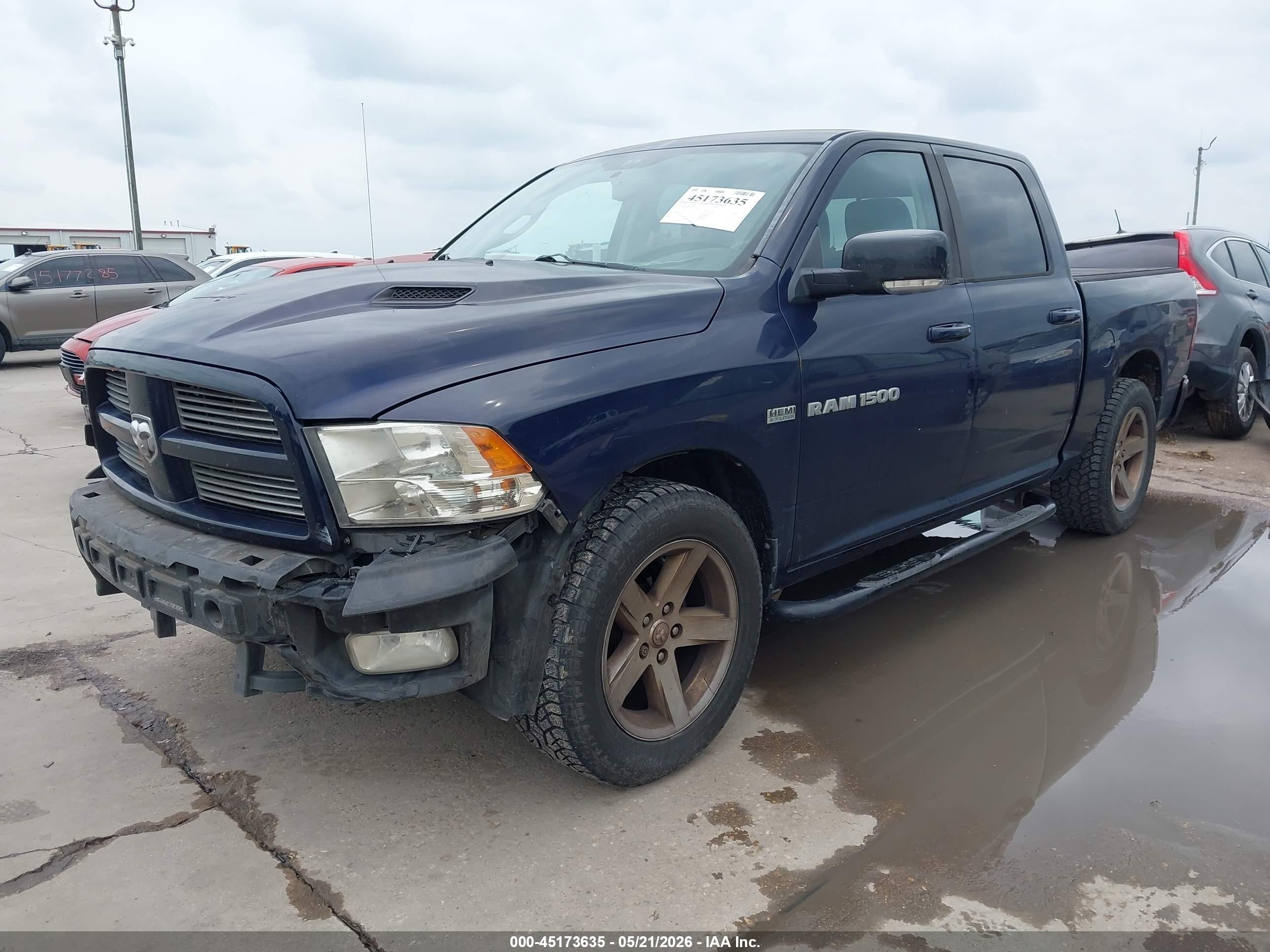 2012 Ram 1500 Sport Dark Blue vin: 1C6RD6MT9CS281251