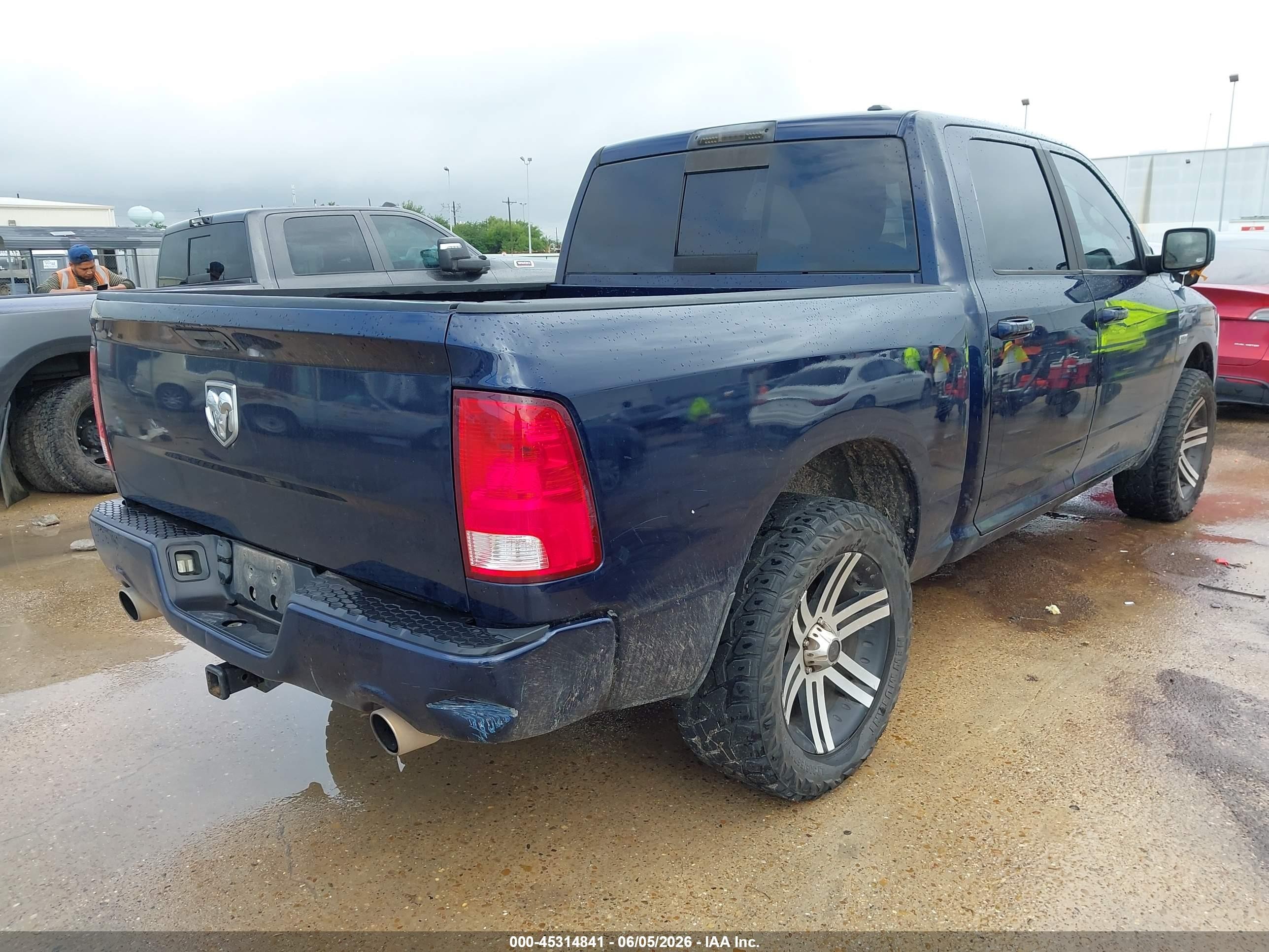 2012 Ram 1500 Sport Blue vin: 1C6RD6MTXCS332739