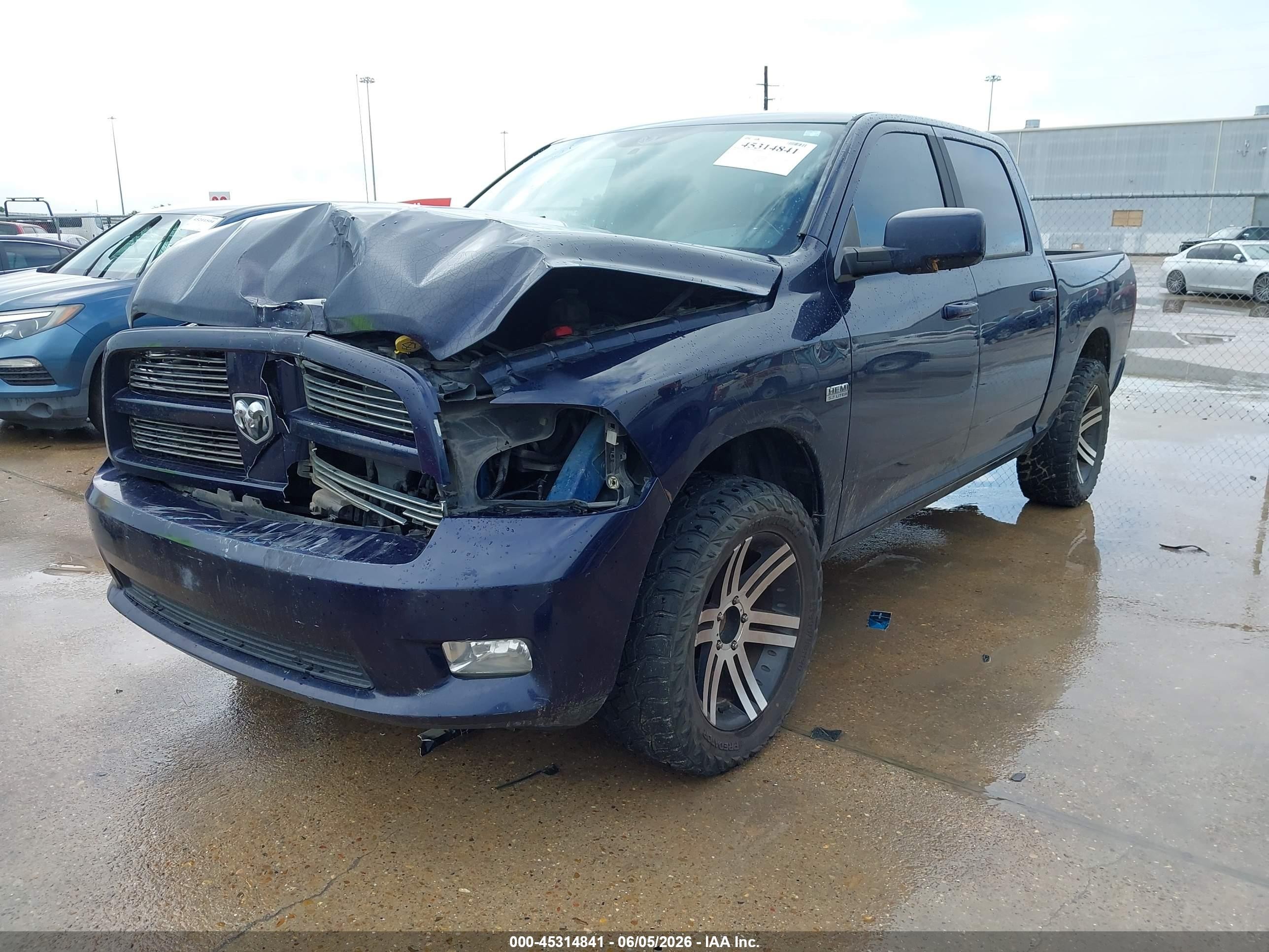 2012 Ram 1500 Sport Blue vin: 1C6RD6MTXCS332739