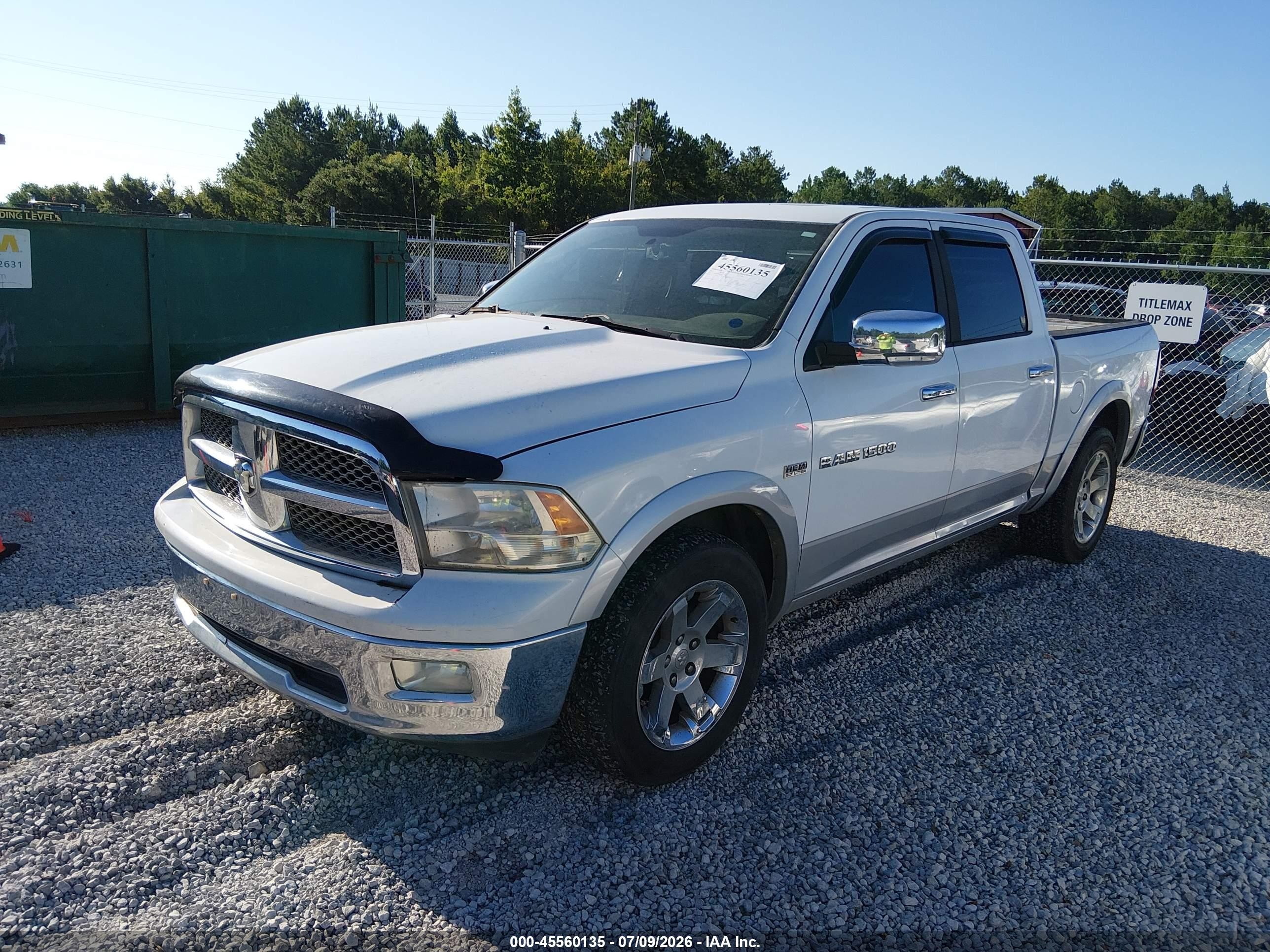 2012 Ram 1500 Laramie White vin: 1C6RD6NT7CS292358