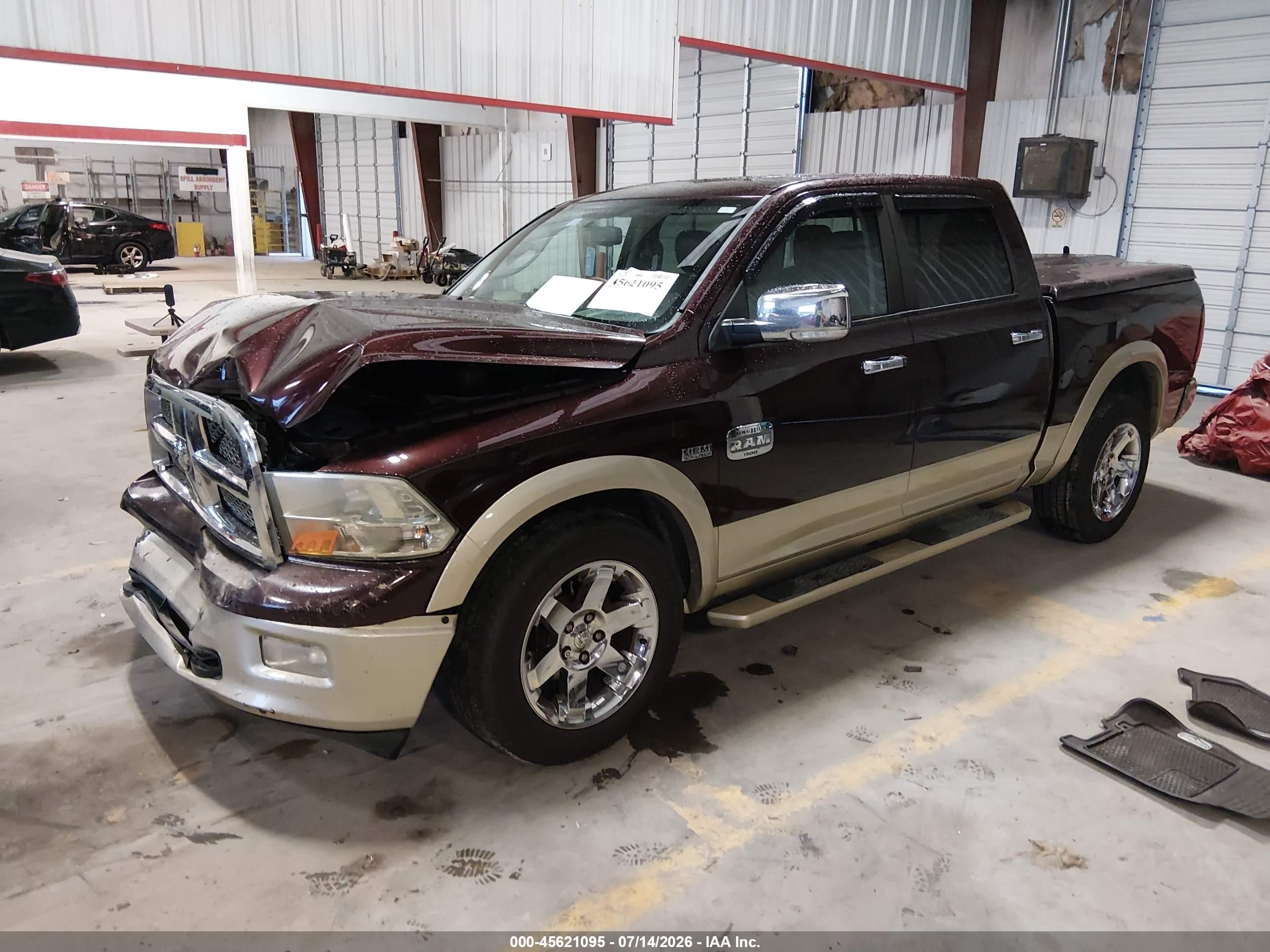 2012 Ram 1500 Laramie Longhorn Edition Burgundy vin: 1C6RD6PT3CS148125