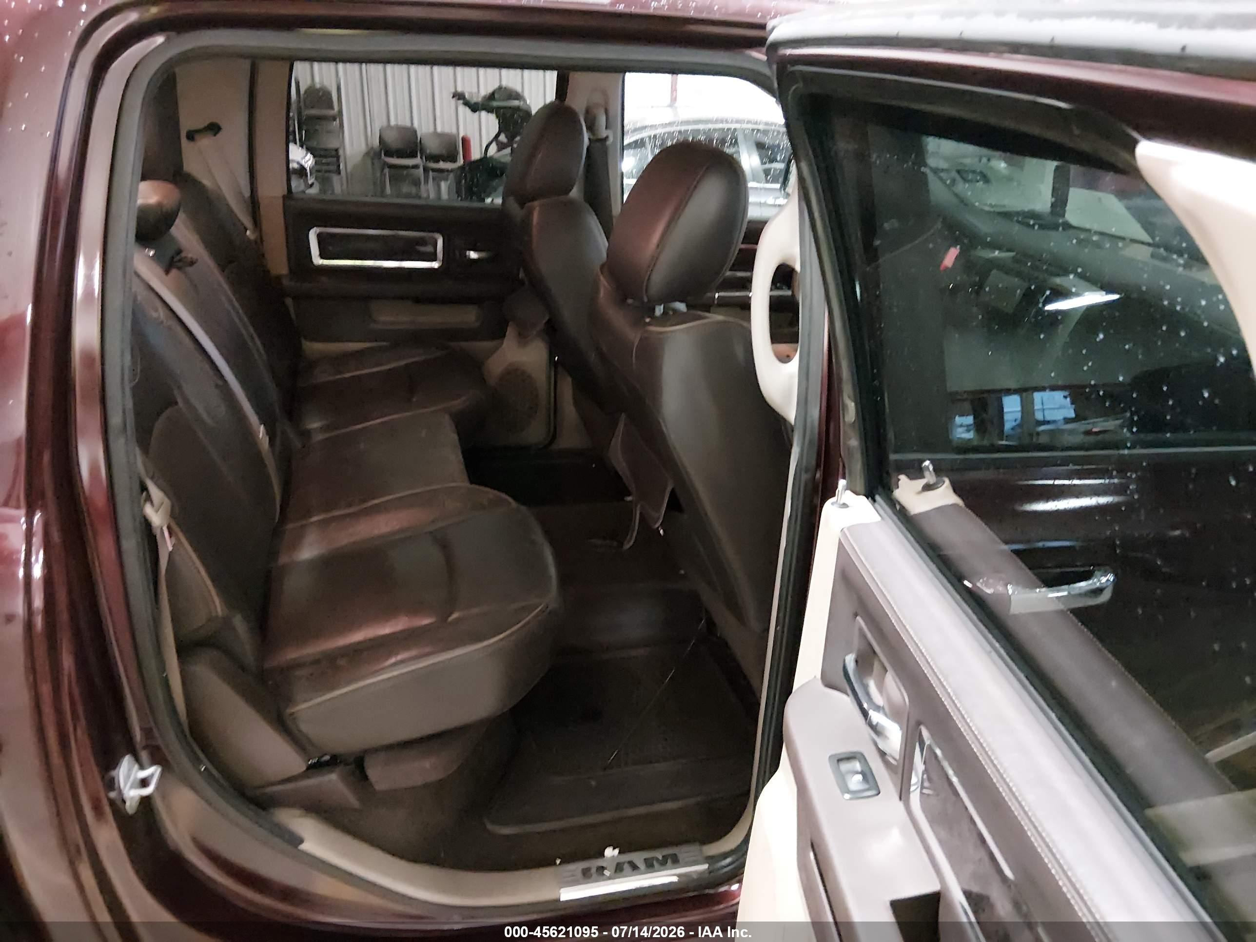 2012 Ram 1500 Laramie Longhorn Edition Burgundy vin: 1C6RD6PT3CS148125