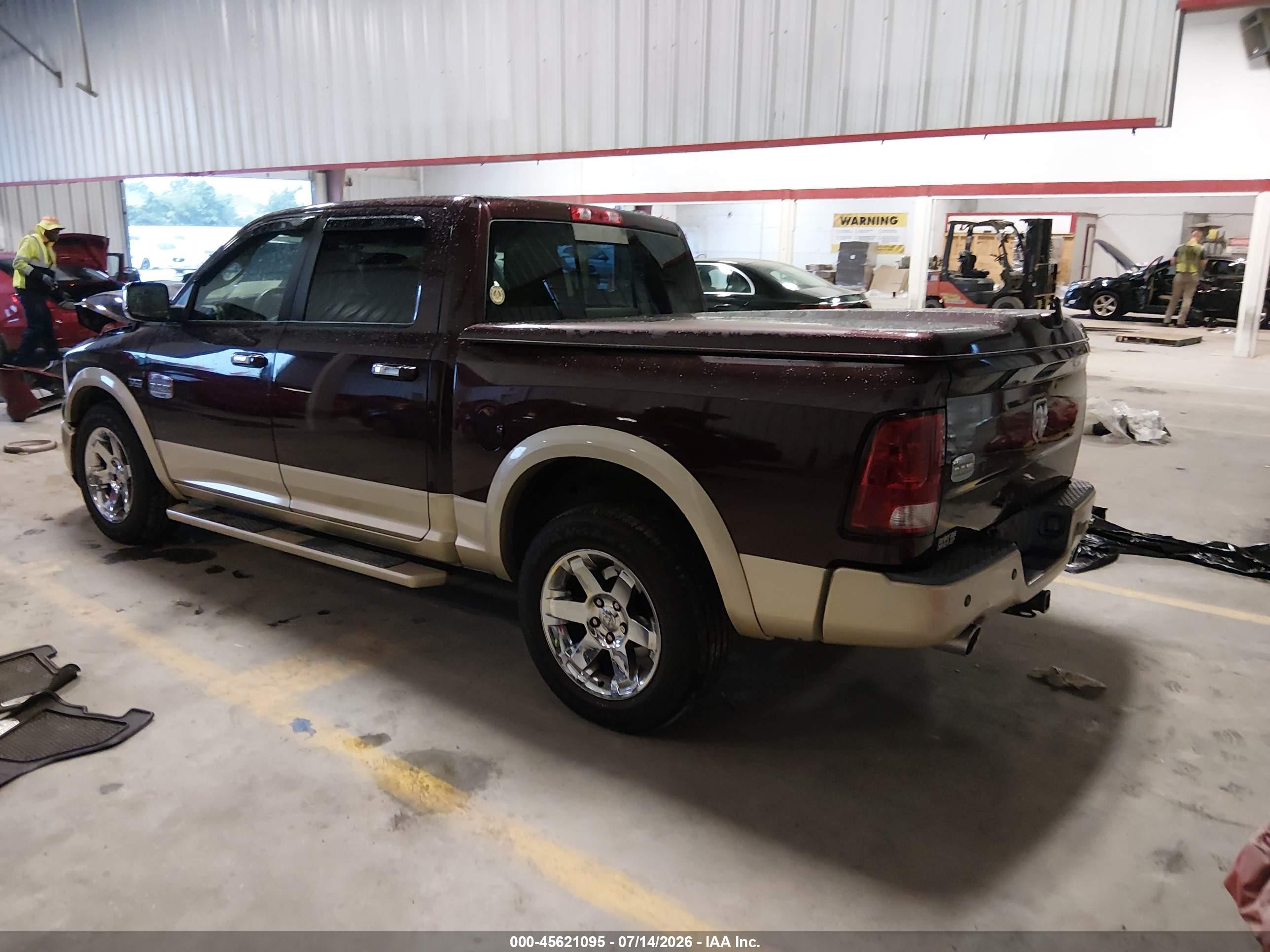 2012 Ram 1500 Laramie Longhorn Edition Burgundy vin: 1C6RD6PT3CS148125
