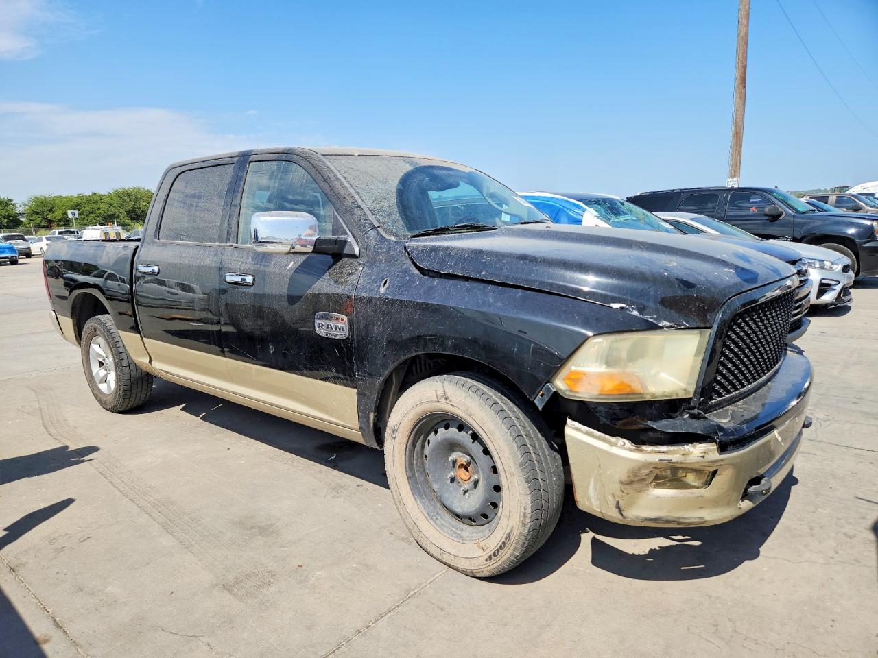 2012 Dodge Ram 1500 Longhorn Black vin: 1C6RD6PT9CS323798