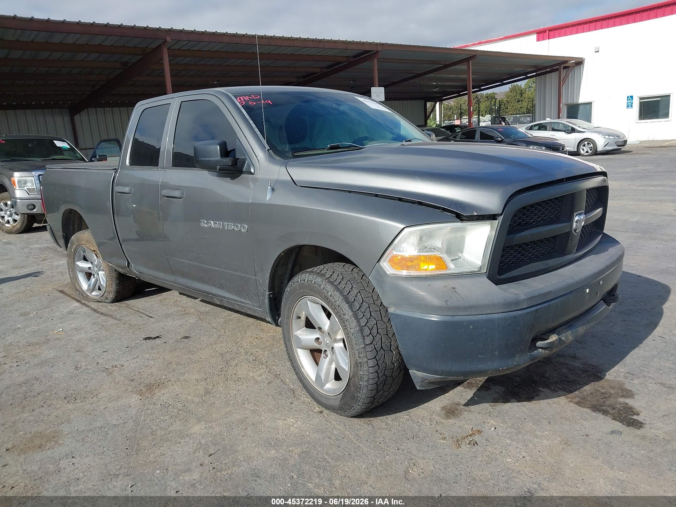 2012 Ram 1500 St Gray vin: 1C6RD7FP1CS296333
