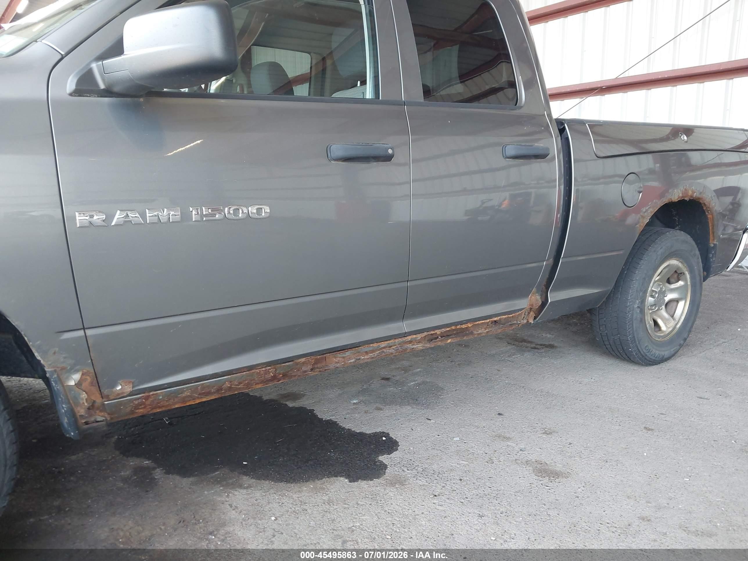 2012 Ram 1500 Tradesman Gray vin: 1C6RD7FP1CS340363