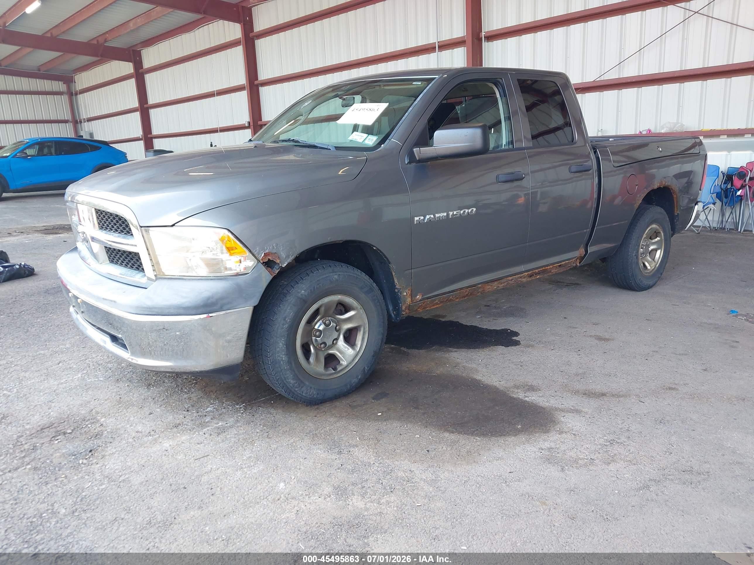 2012 Ram 1500 Tradesman Gray vin: 1C6RD7FP1CS340363