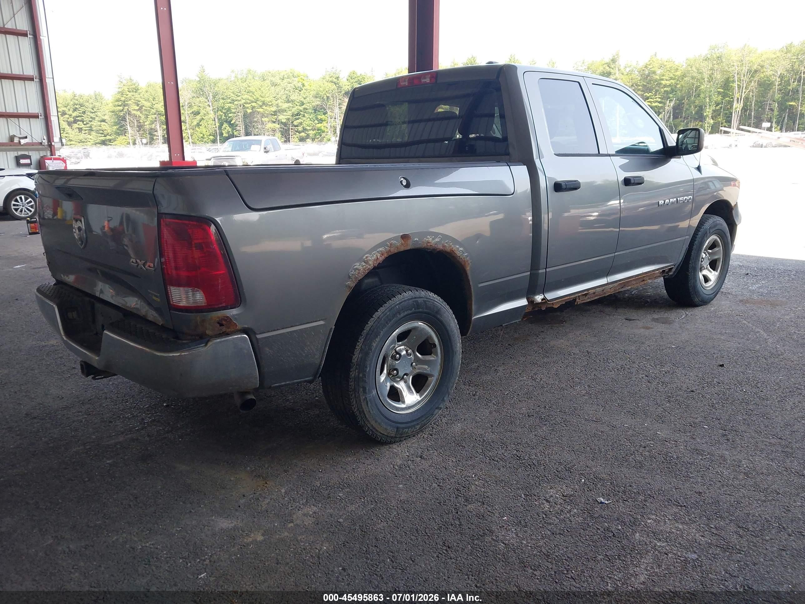 2012 Ram 1500 Tradesman Gray vin: 1C6RD7FP1CS340363