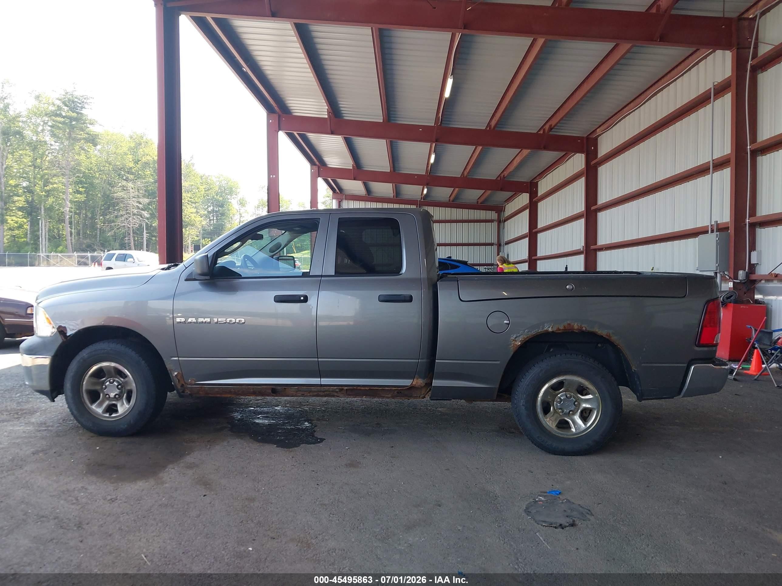 2012 Ram 1500 Tradesman Gray vin: 1C6RD7FP1CS340363