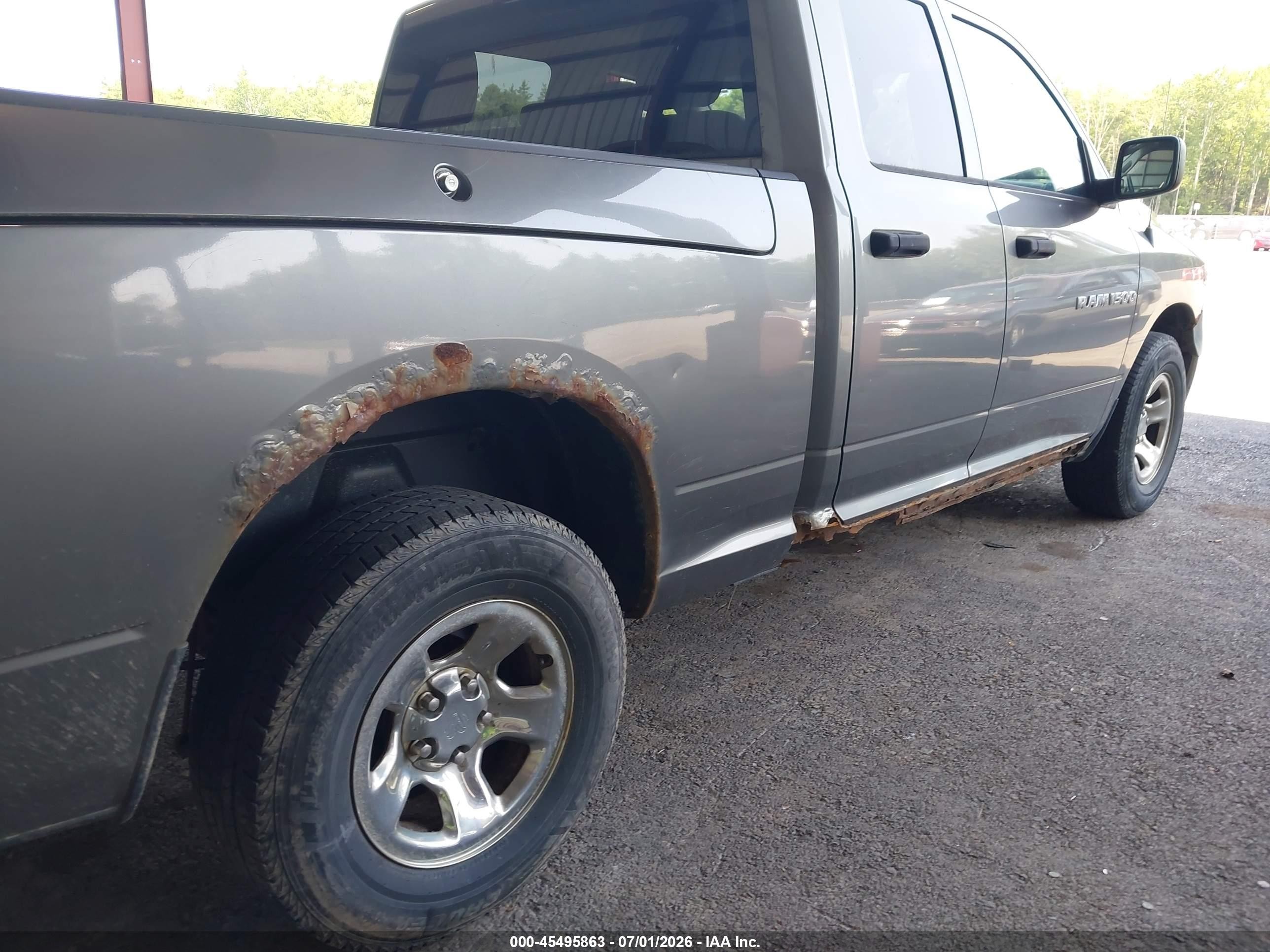 2012 Ram 1500 Tradesman Gray vin: 1C6RD7FP1CS340363