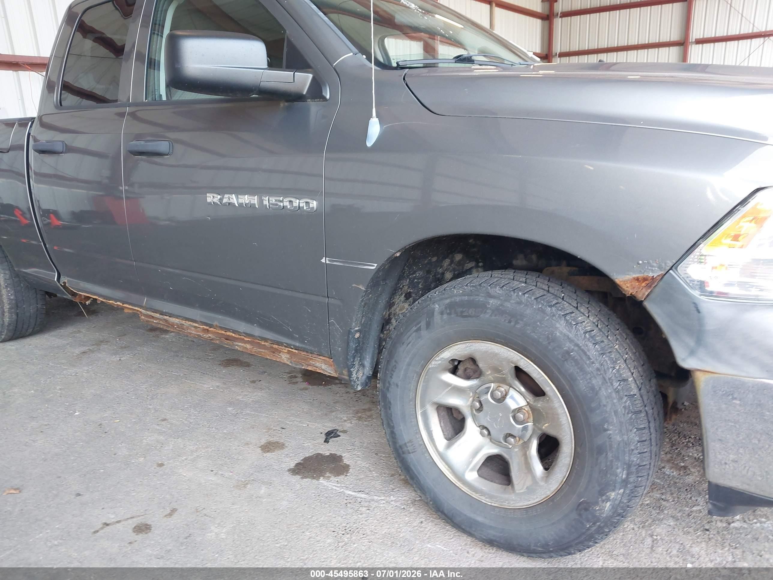 2012 Ram 1500 Tradesman Gray vin: 1C6RD7FP1CS340363