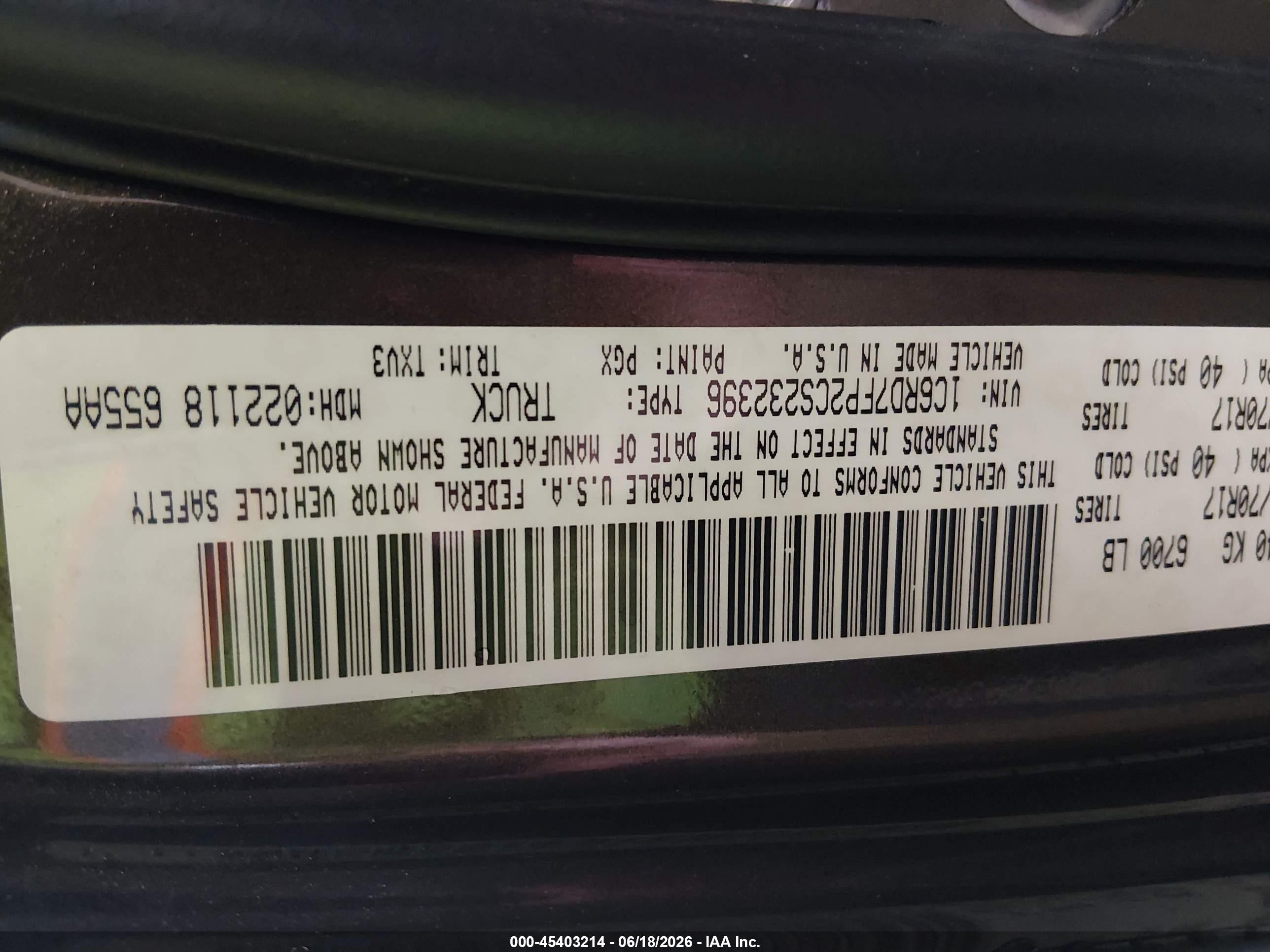 2012 Ram 1500 St Green vin: 1C6RD7FP2CS232396