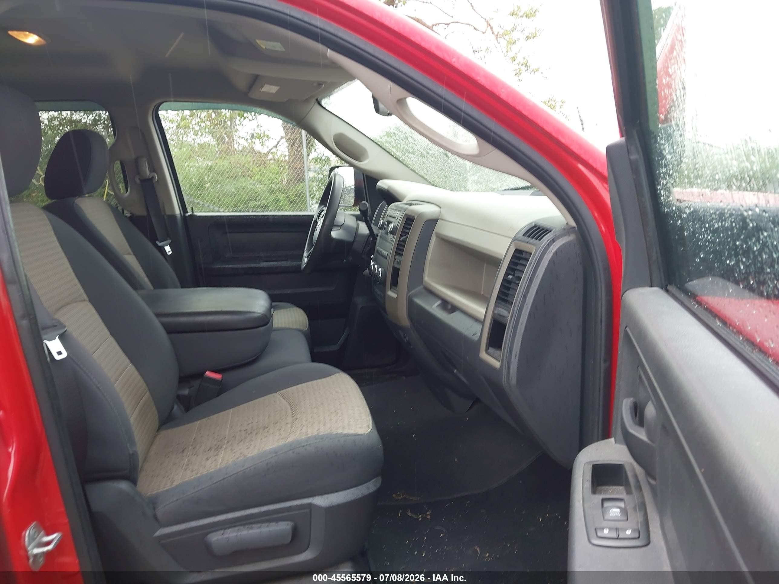 2012 Ram 1500 Tradesman Красный vin: 1C6RD7FP4CS240015