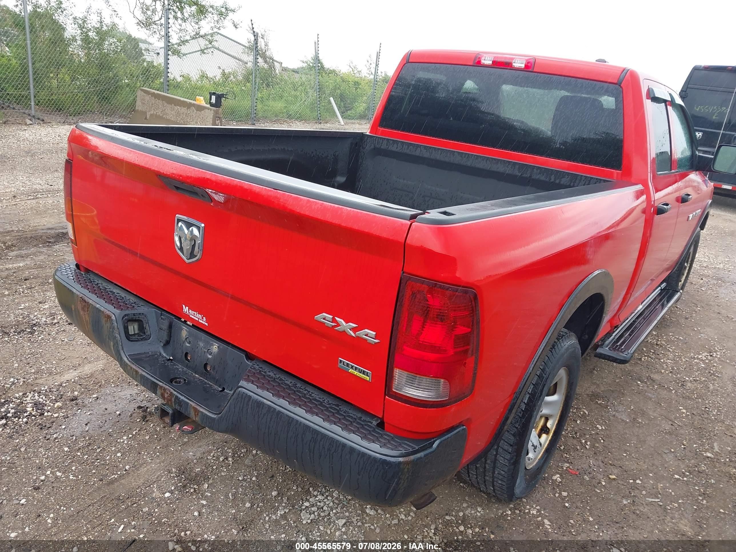 2012 Ram 1500 Tradesman Красный vin: 1C6RD7FP4CS240015