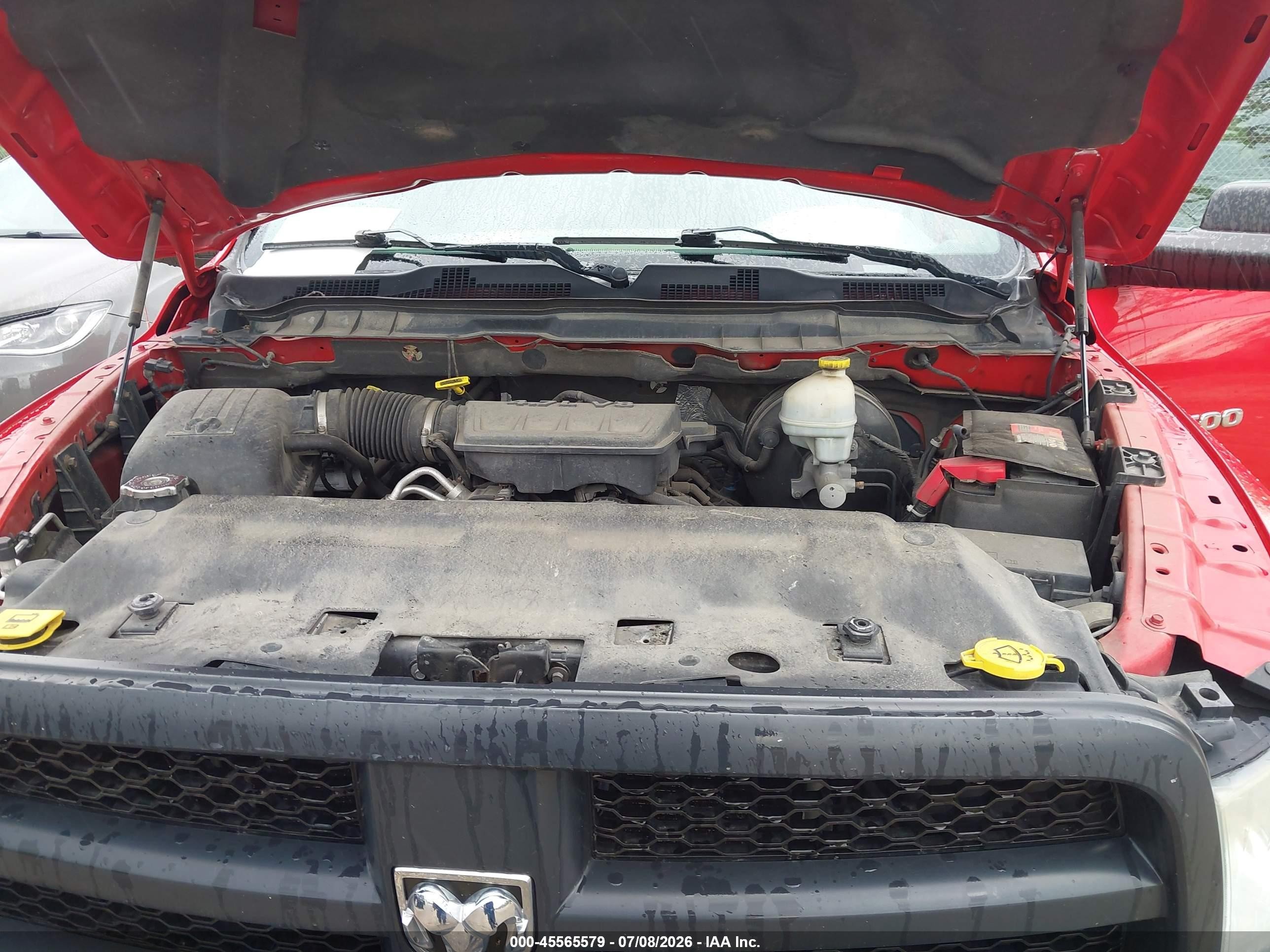 2012 Ram 1500 Tradesman Красный vin: 1C6RD7FP4CS240015