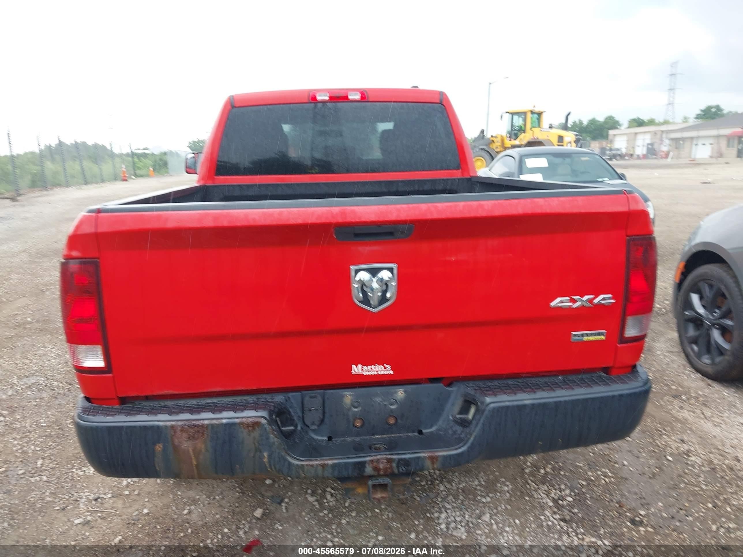 2012 Ram 1500 Tradesman Красный vin: 1C6RD7FP4CS240015