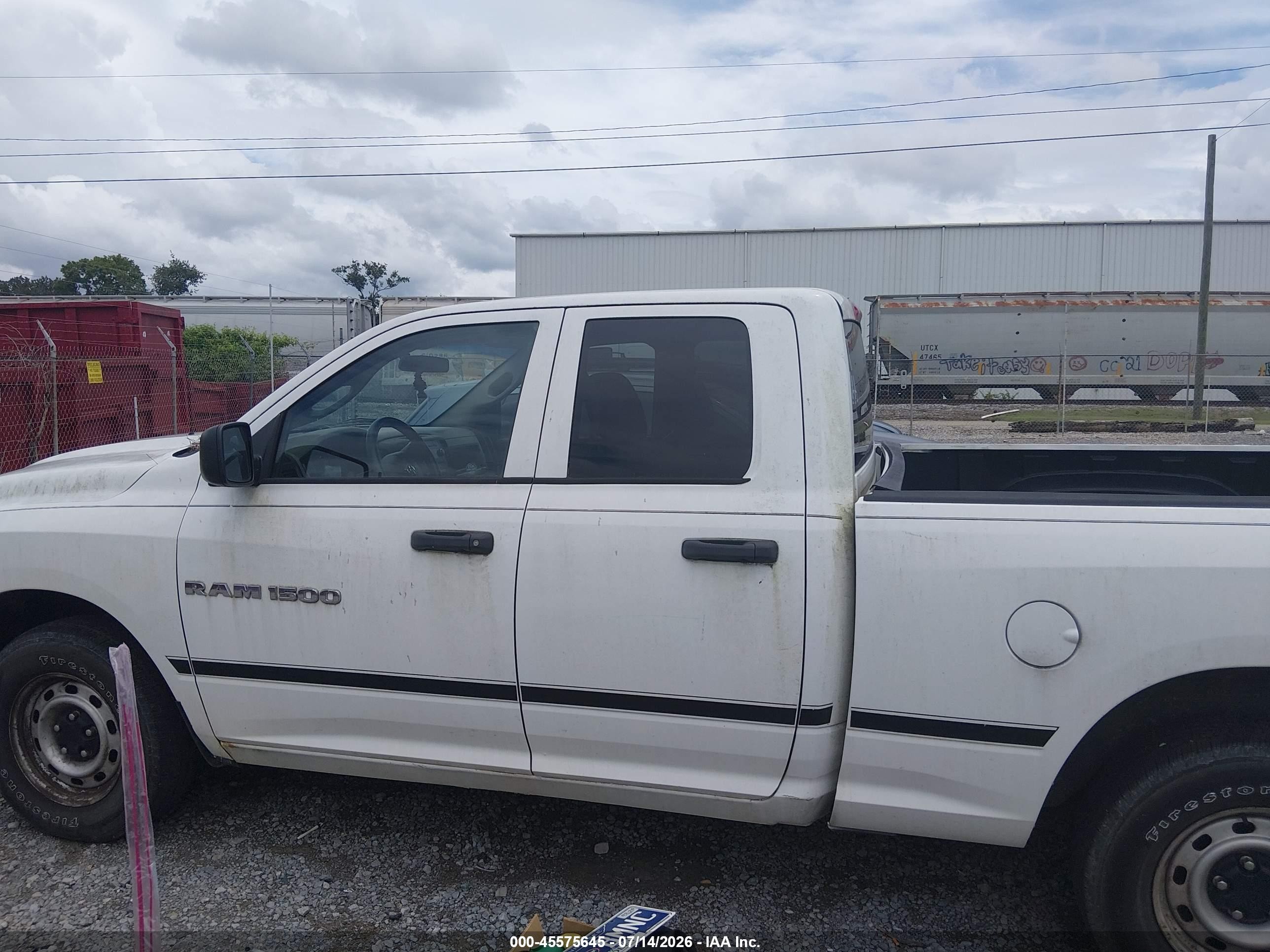 2012 Ram 1500 St White vin: 1C6RD7FP5CS264498