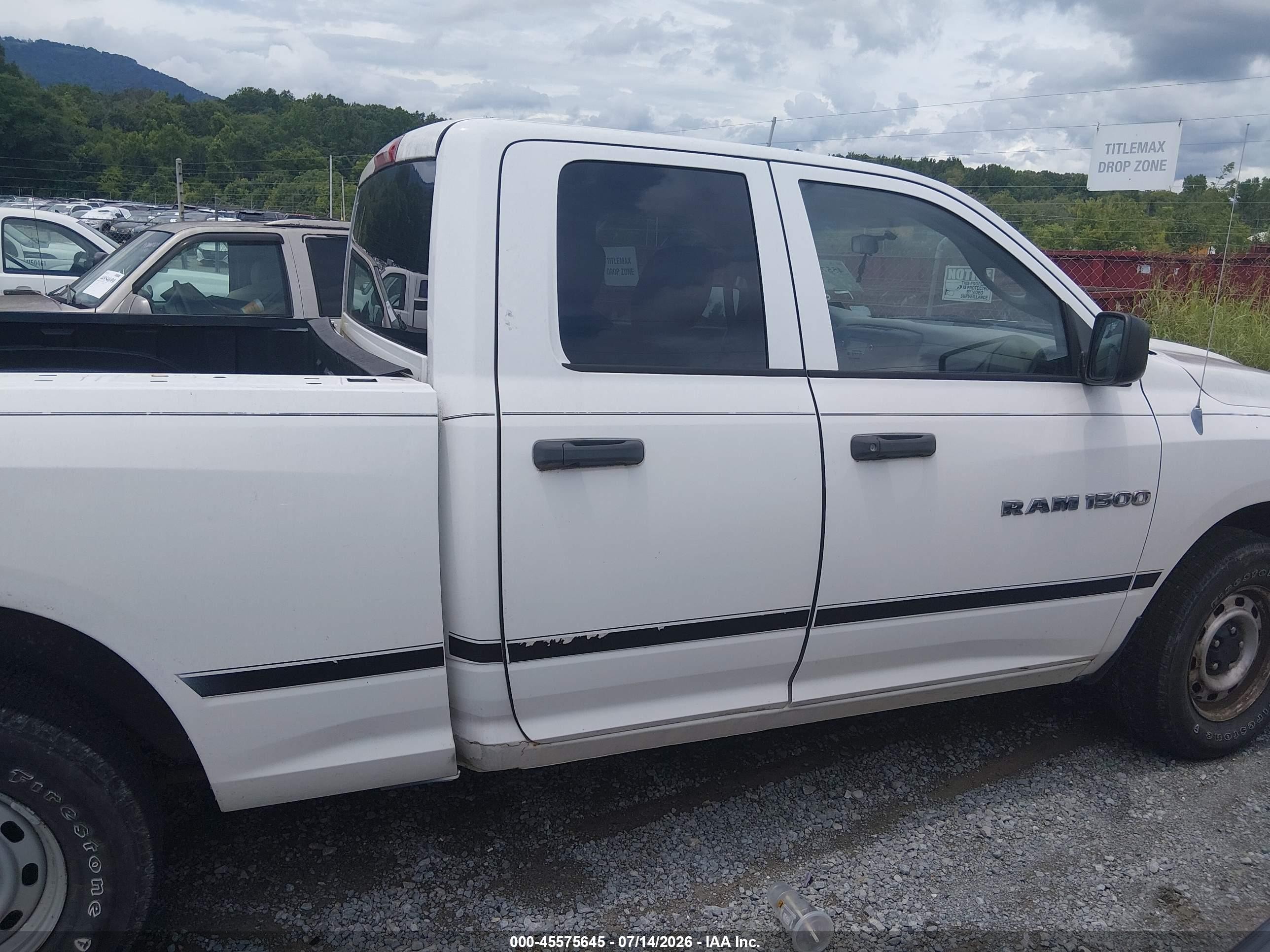 2012 Ram 1500 St White vin: 1C6RD7FP5CS264498