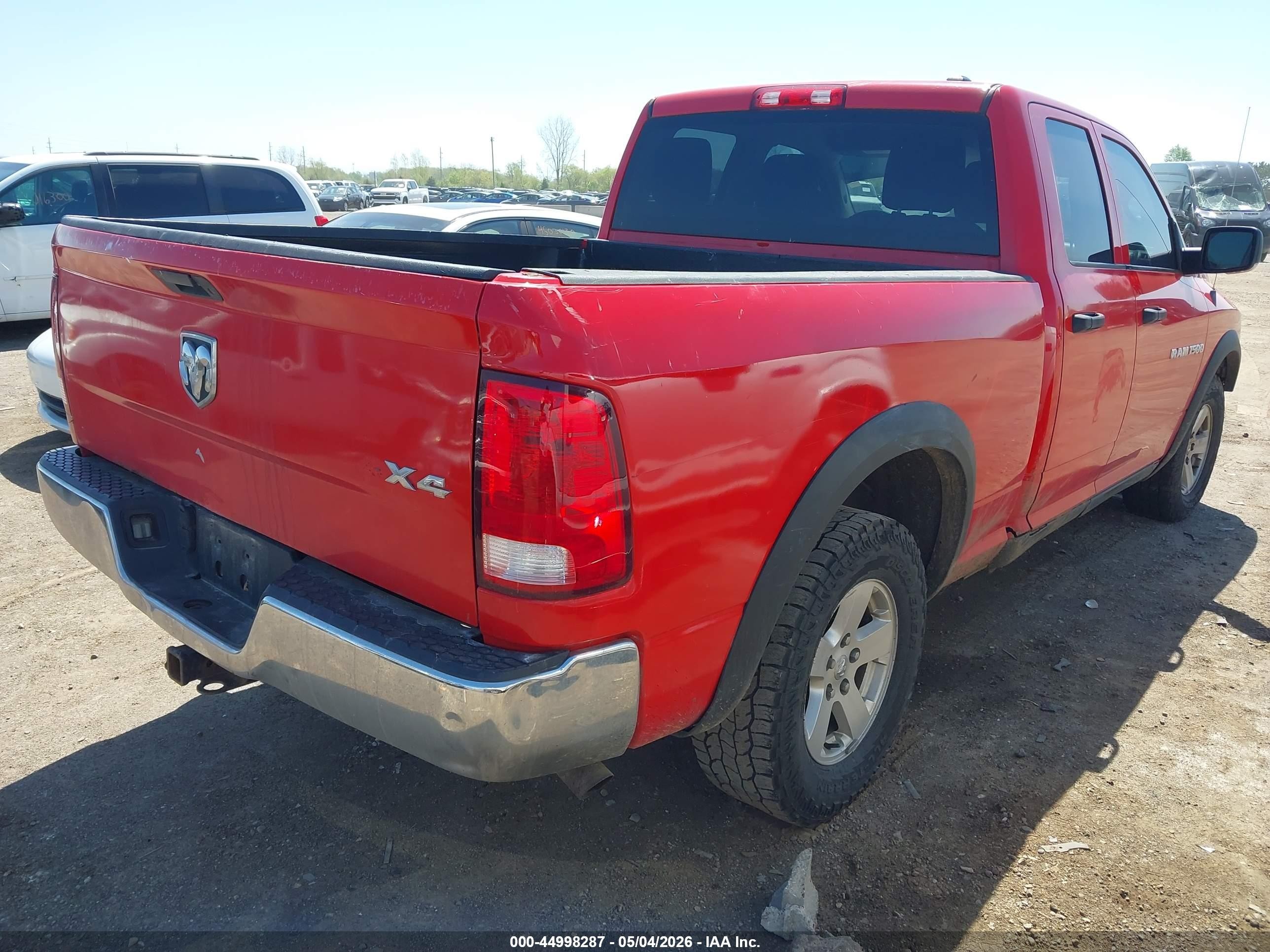 2012 Ram 1500 St Red vin: 1C6RD7FP6CS211437