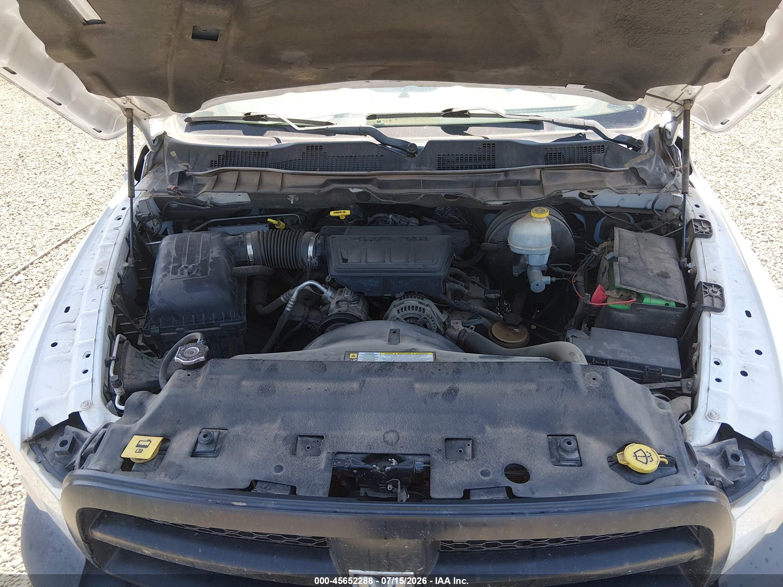 2012 Ram 1500 St Белый vin: 1C6RD7FP7CS234824
