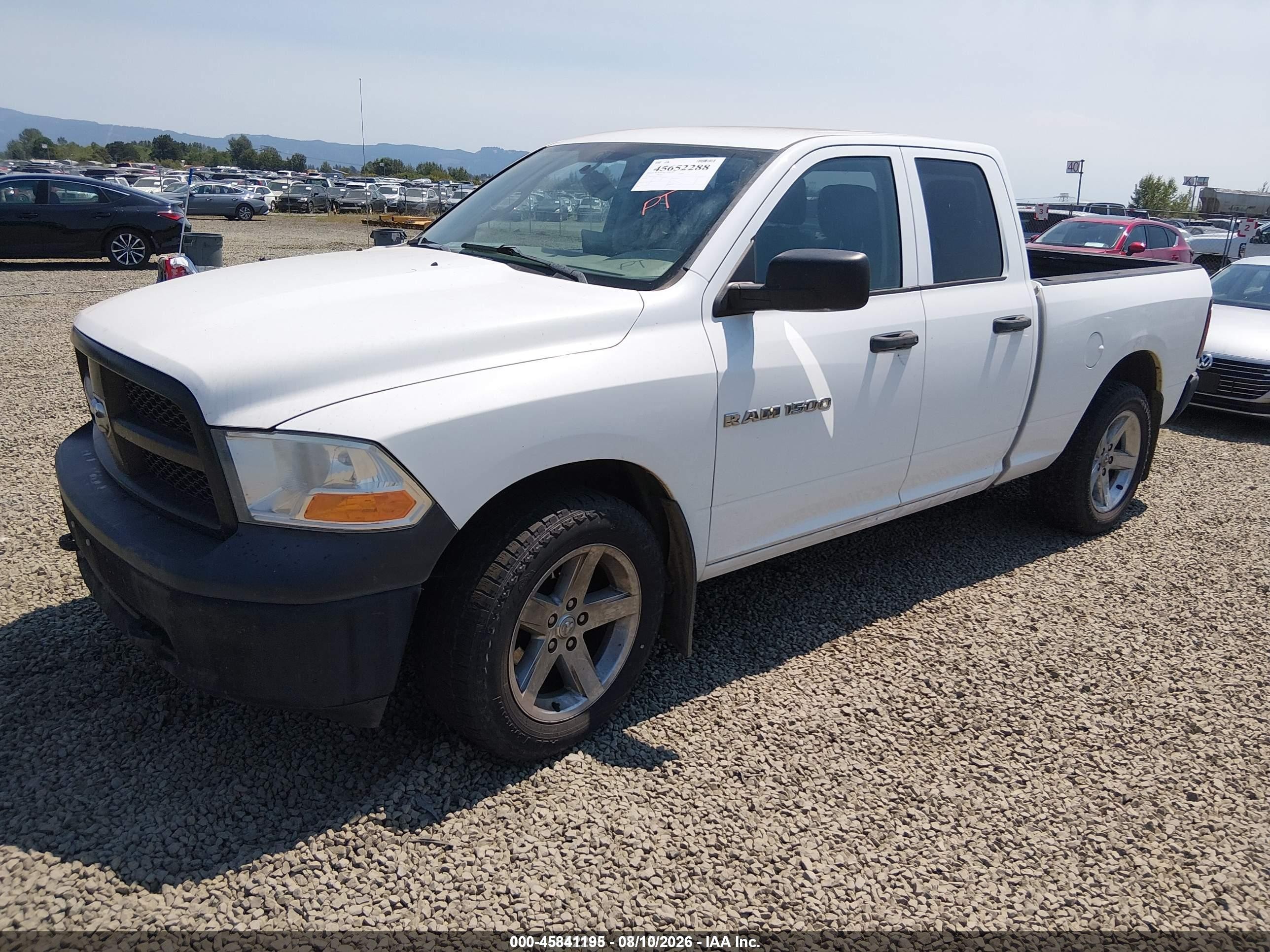 2012 Ram 1500 St White vin: 1C6RD7FP7CS234824