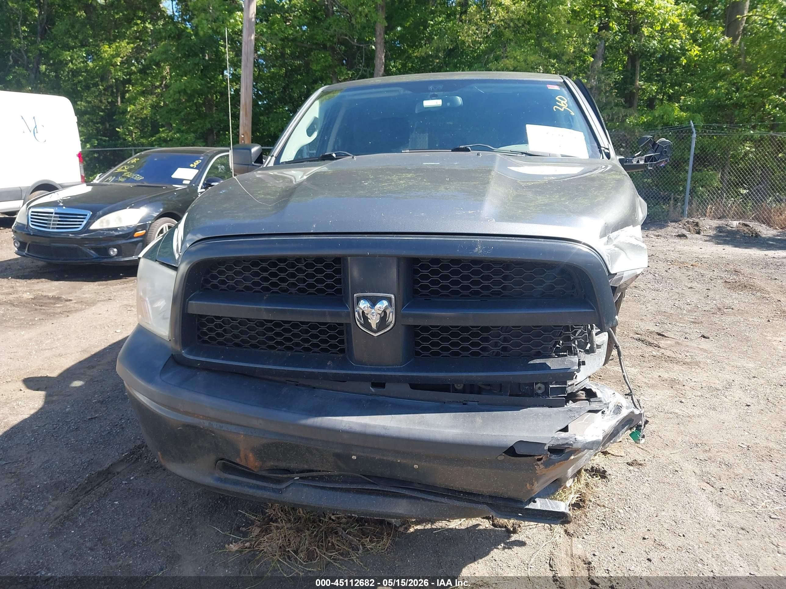 2012 Ram 1500 St Gray vin: 1C6RD7FP9CS266061