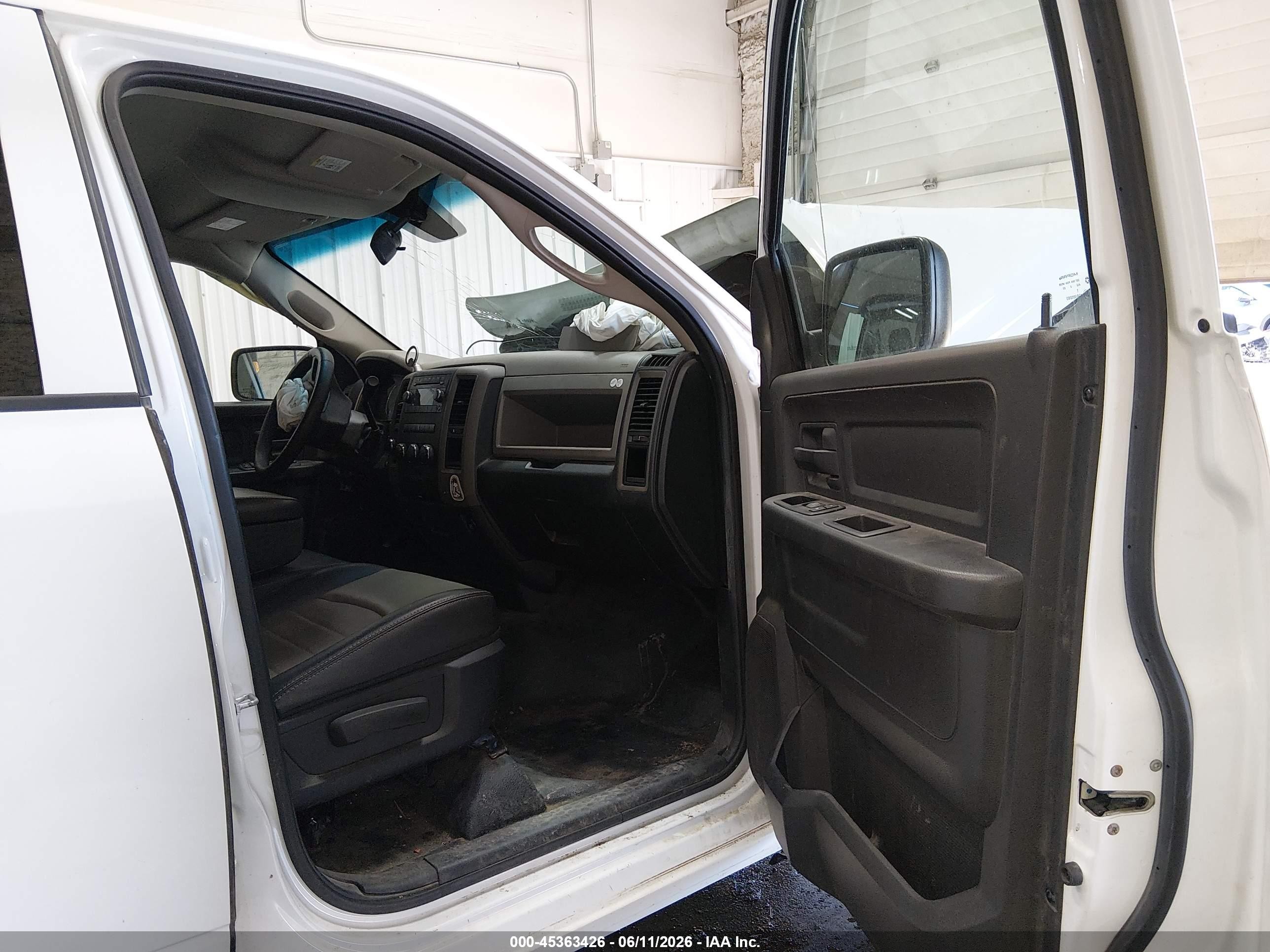 2012 Ram 1500 St White vin: 1C6RD7FP9CS324718