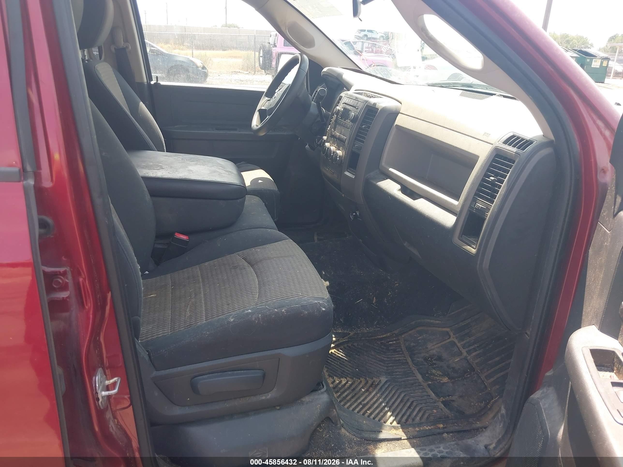 2012 Ram 1500 St Maroon vin: 1C6RD7FPXCS201669