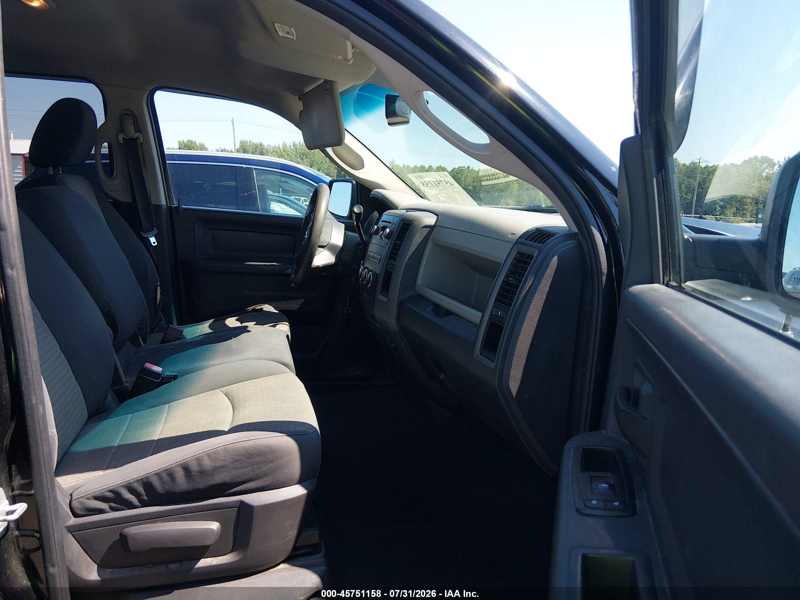 2012 Ram 1500 Express Black vin: 1C6RD7FT0CS245192