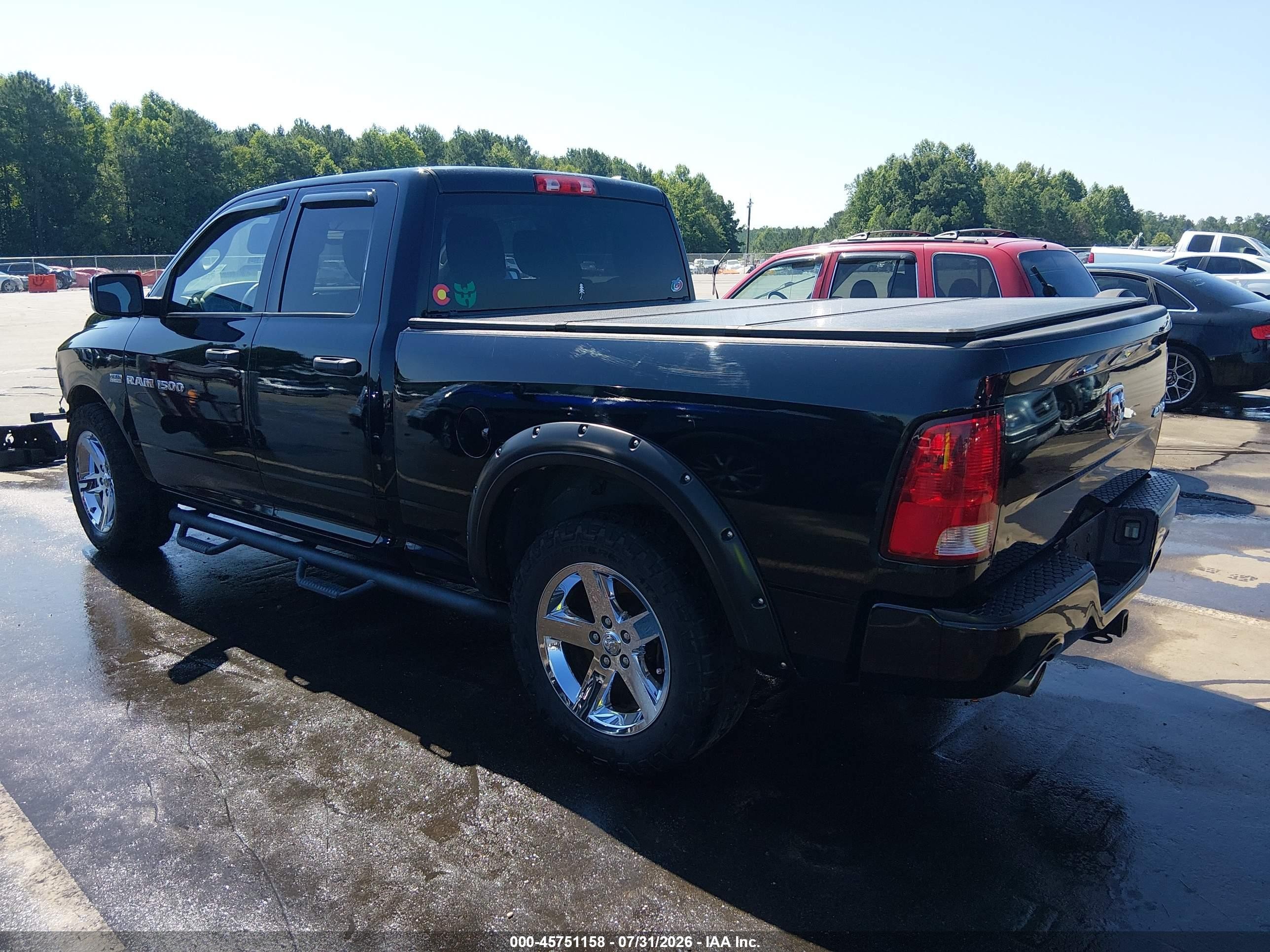 2012 Ram 1500 Express Black vin: 1C6RD7FT0CS245192
