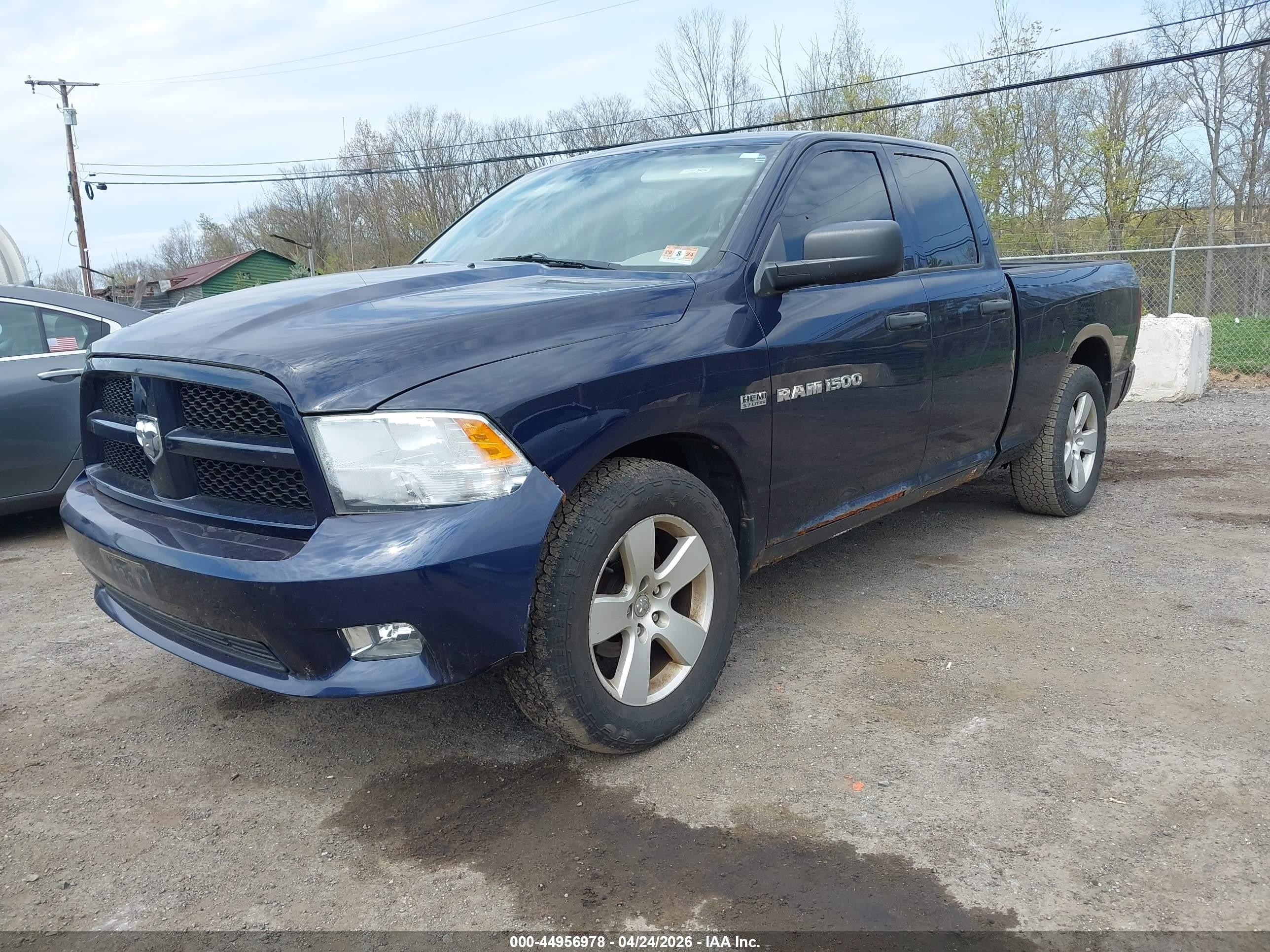 2012 Ram 1500 St Dark Blue vin: 1C6RD7FT0CS326483