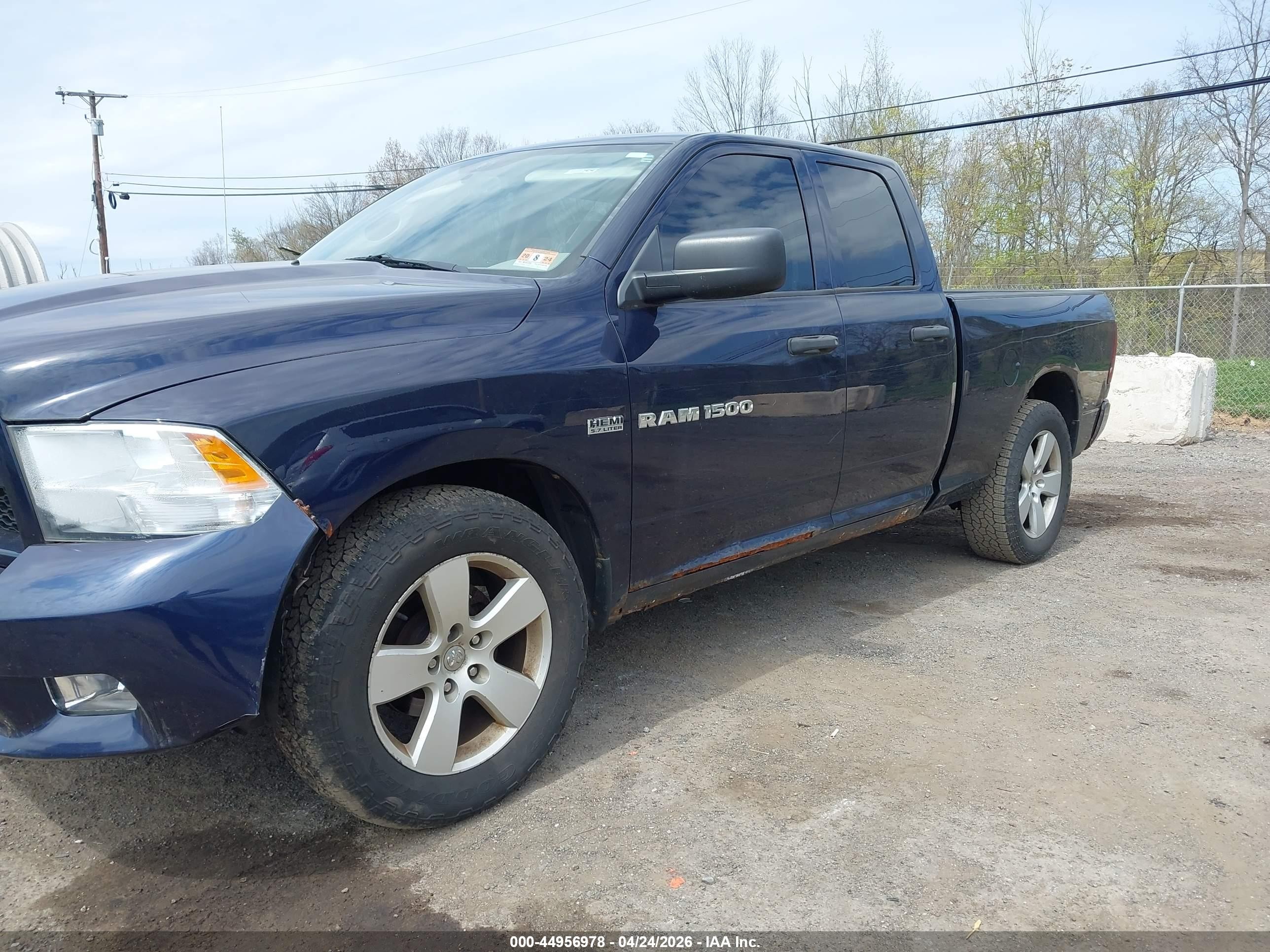 2012 Ram 1500 St Dark Blue vin: 1C6RD7FT0CS326483