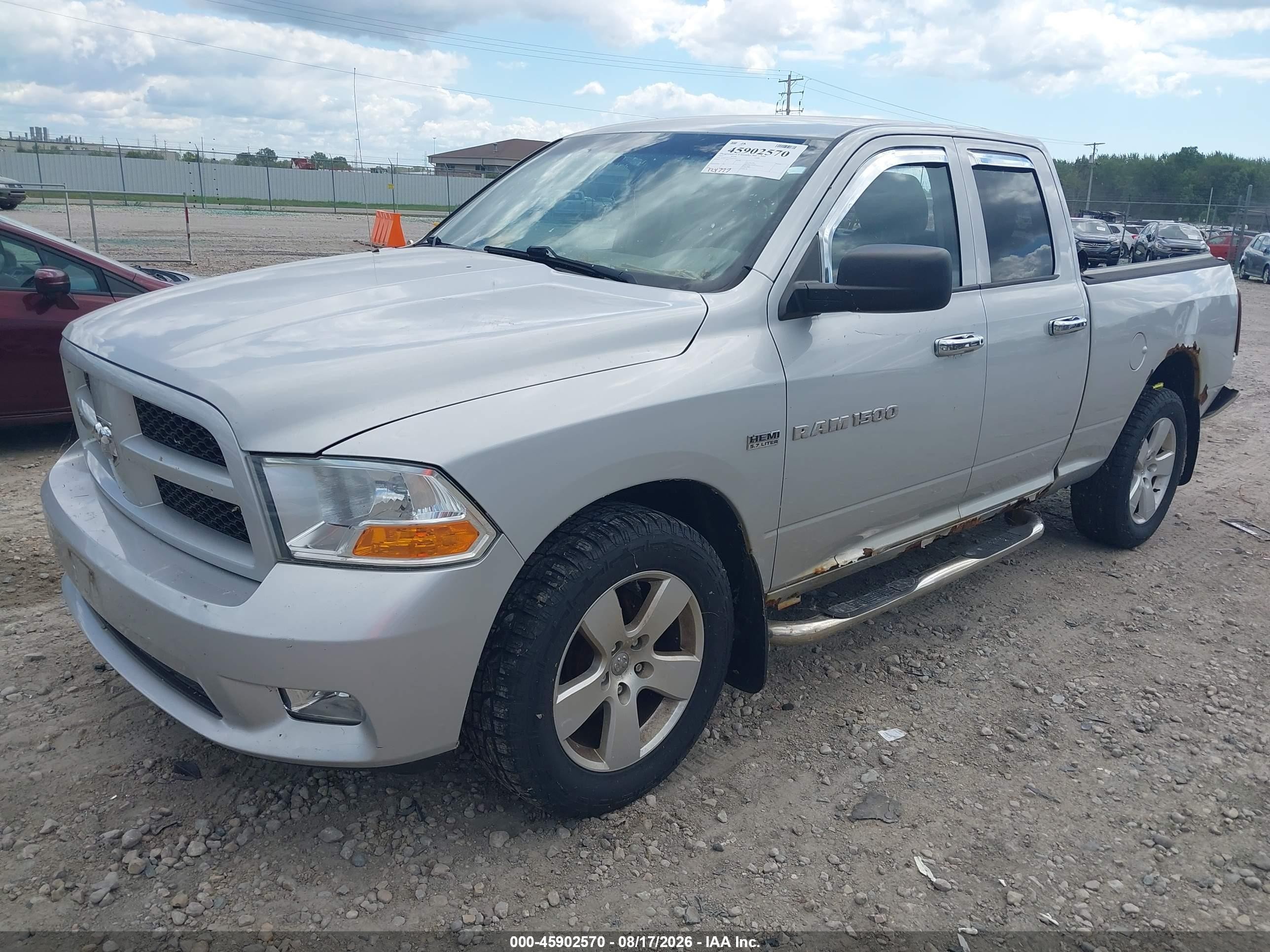 2012 Ram 1500 Express Silver vin: 1C6RD7FT1CS167473