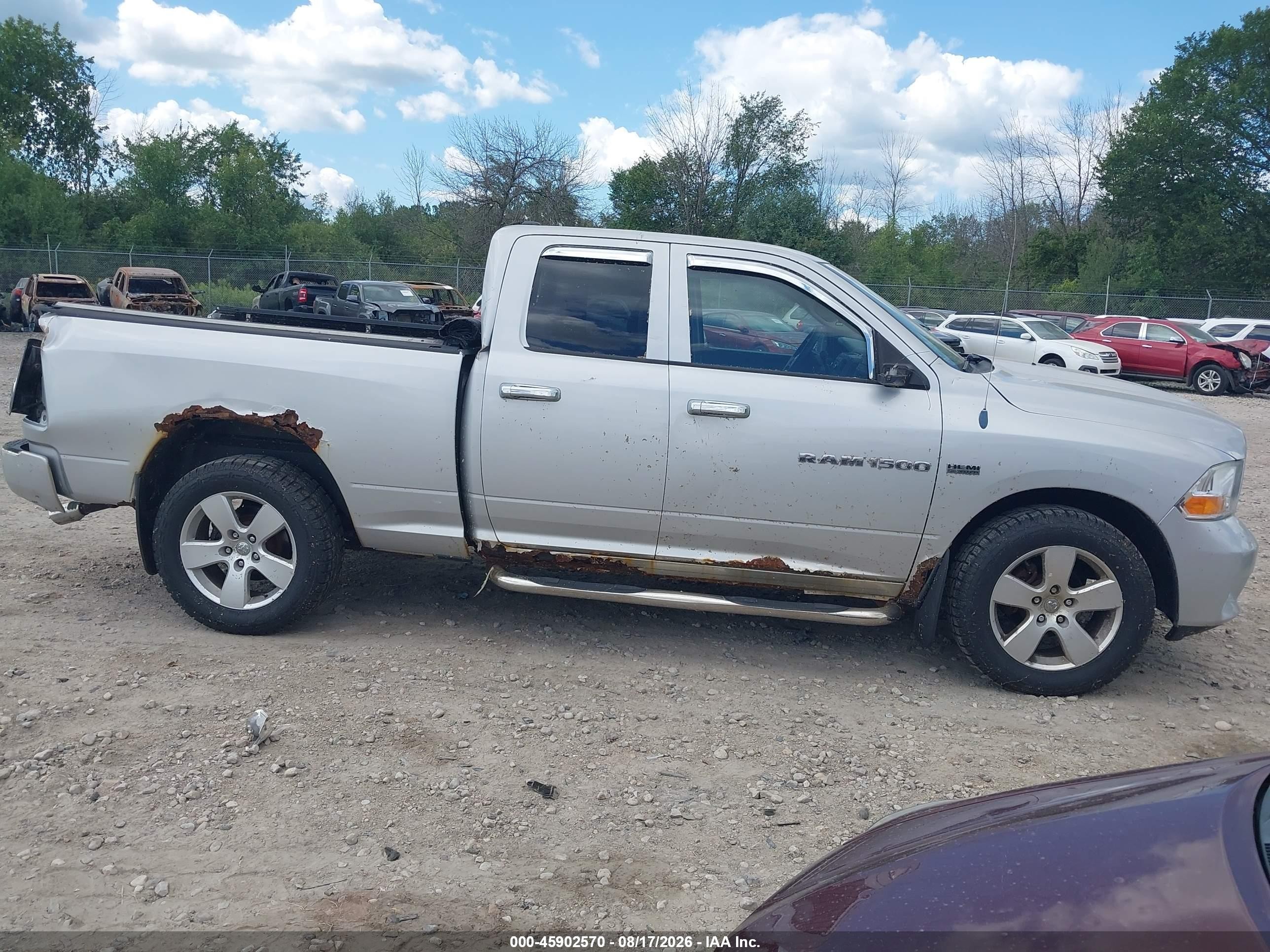 2012 Ram 1500 Express Silver vin: 1C6RD7FT1CS167473