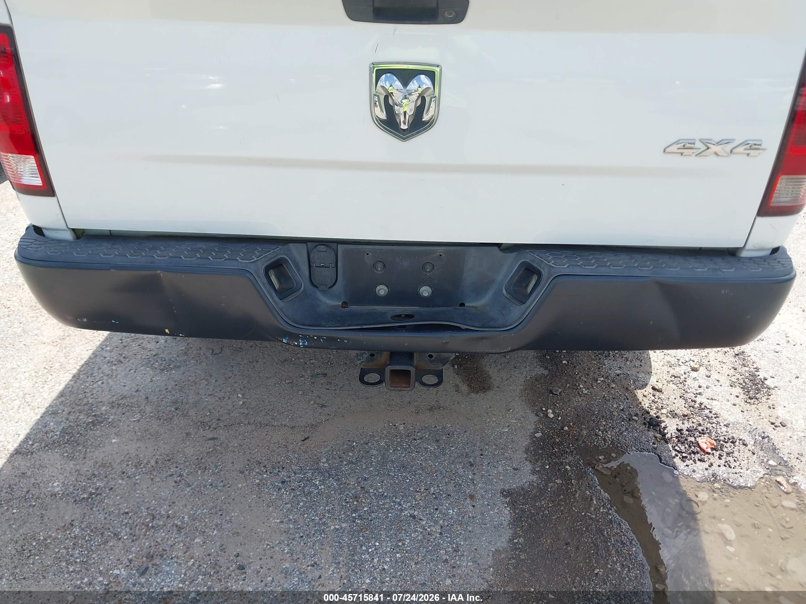 2012 Ram 1500 St White vin: 1C6RD7FT1CS249574