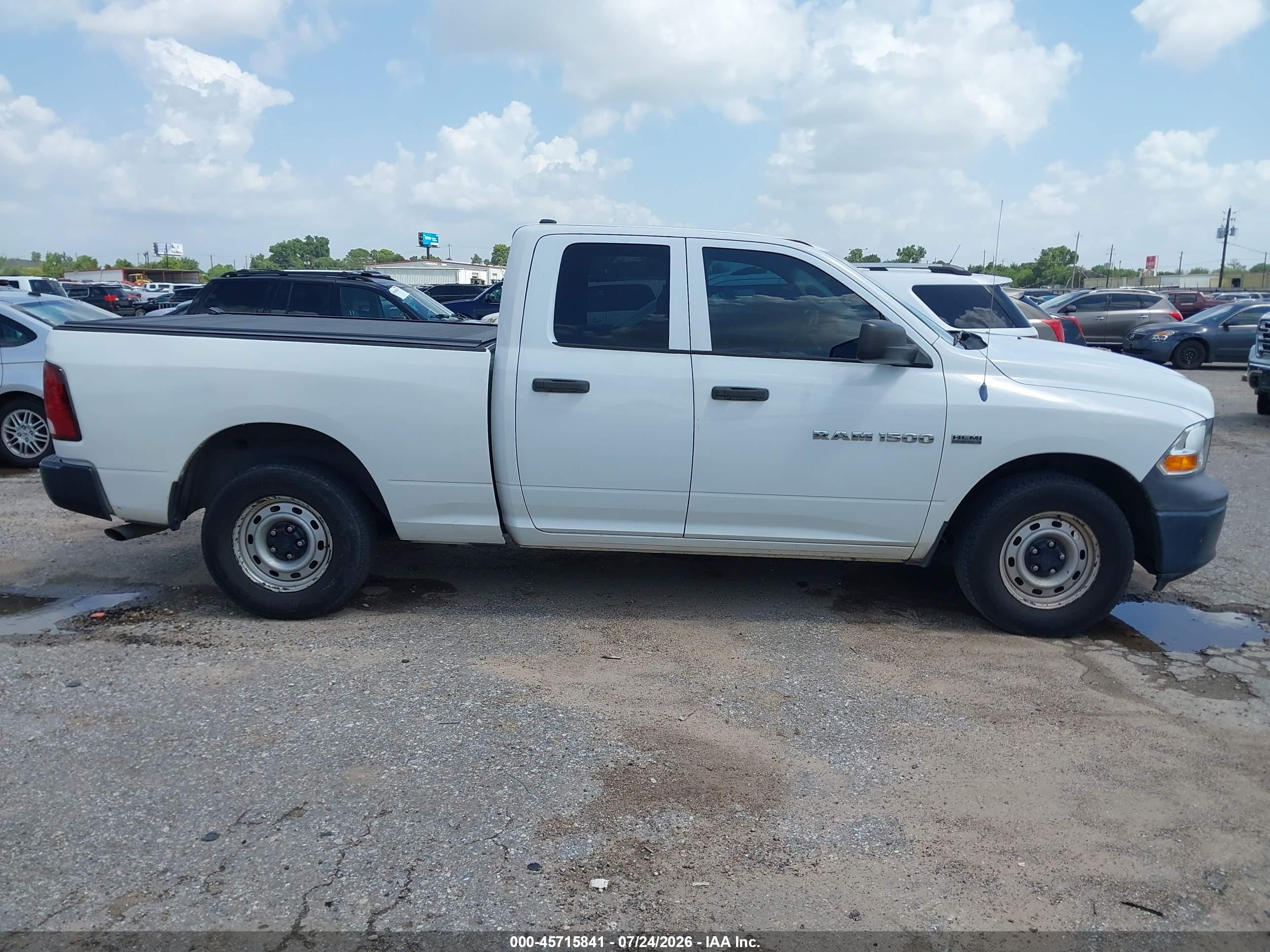 2012 Ram 1500 St White vin: 1C6RD7FT1CS249574