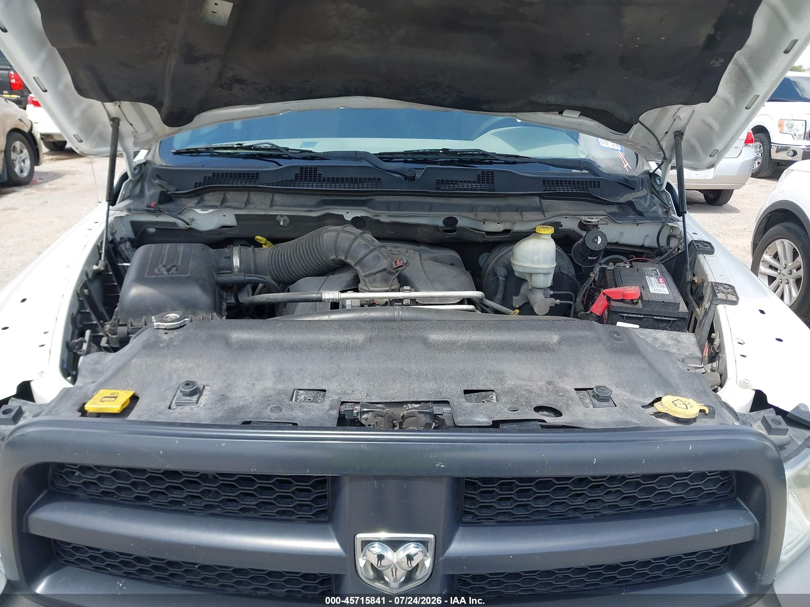 2012 Ram 1500 St White vin: 1C6RD7FT1CS249574