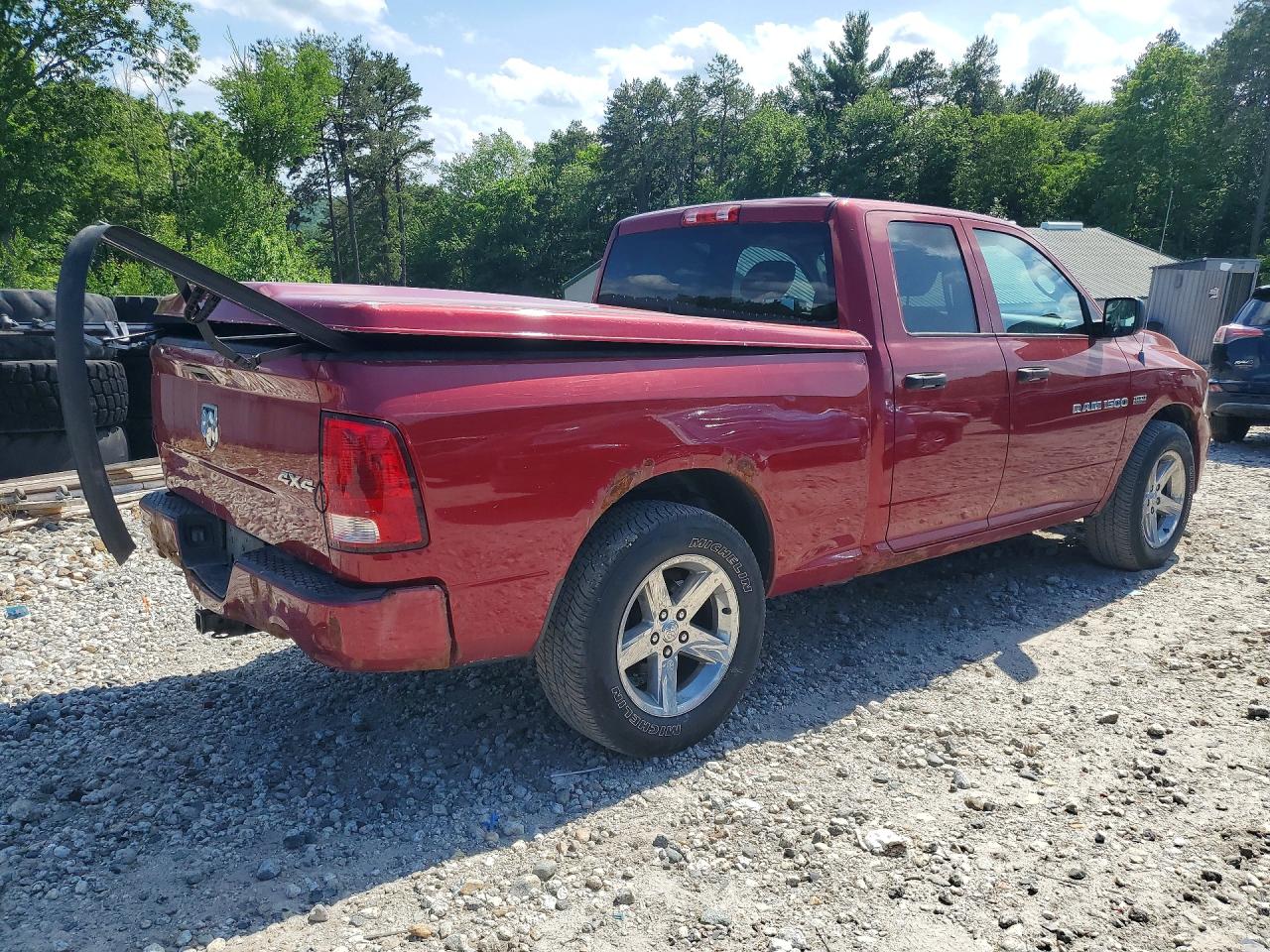 2012 Dodge Ram 1500 St Burgundy vin: 1C6RD7FT1CS251468