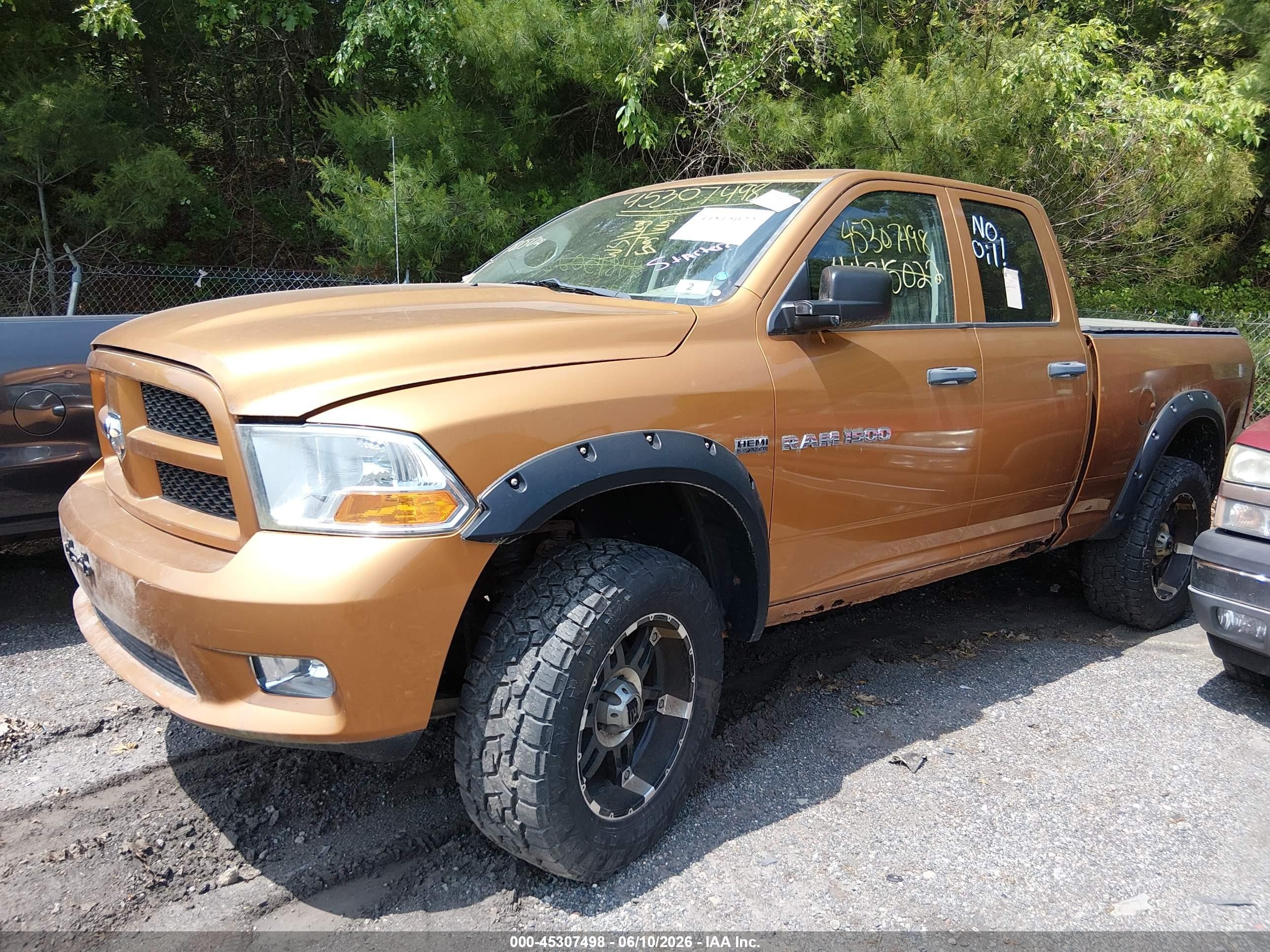 2012 Ram 1500 St Orange vin: 1C6RD7FT1CS303391