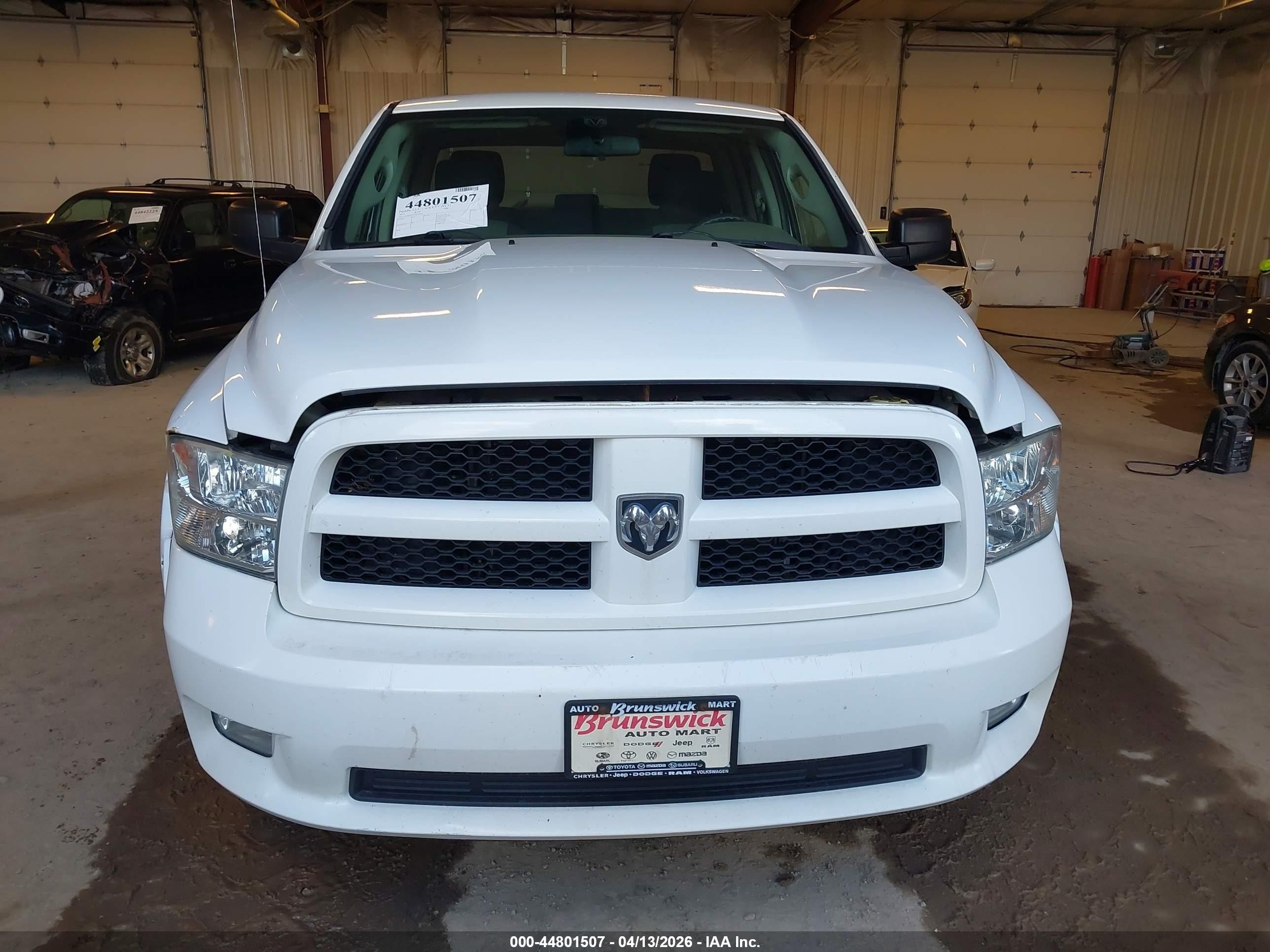 2012 Ram 1500 St Белый vin: 1C6RD7FT1CS344247