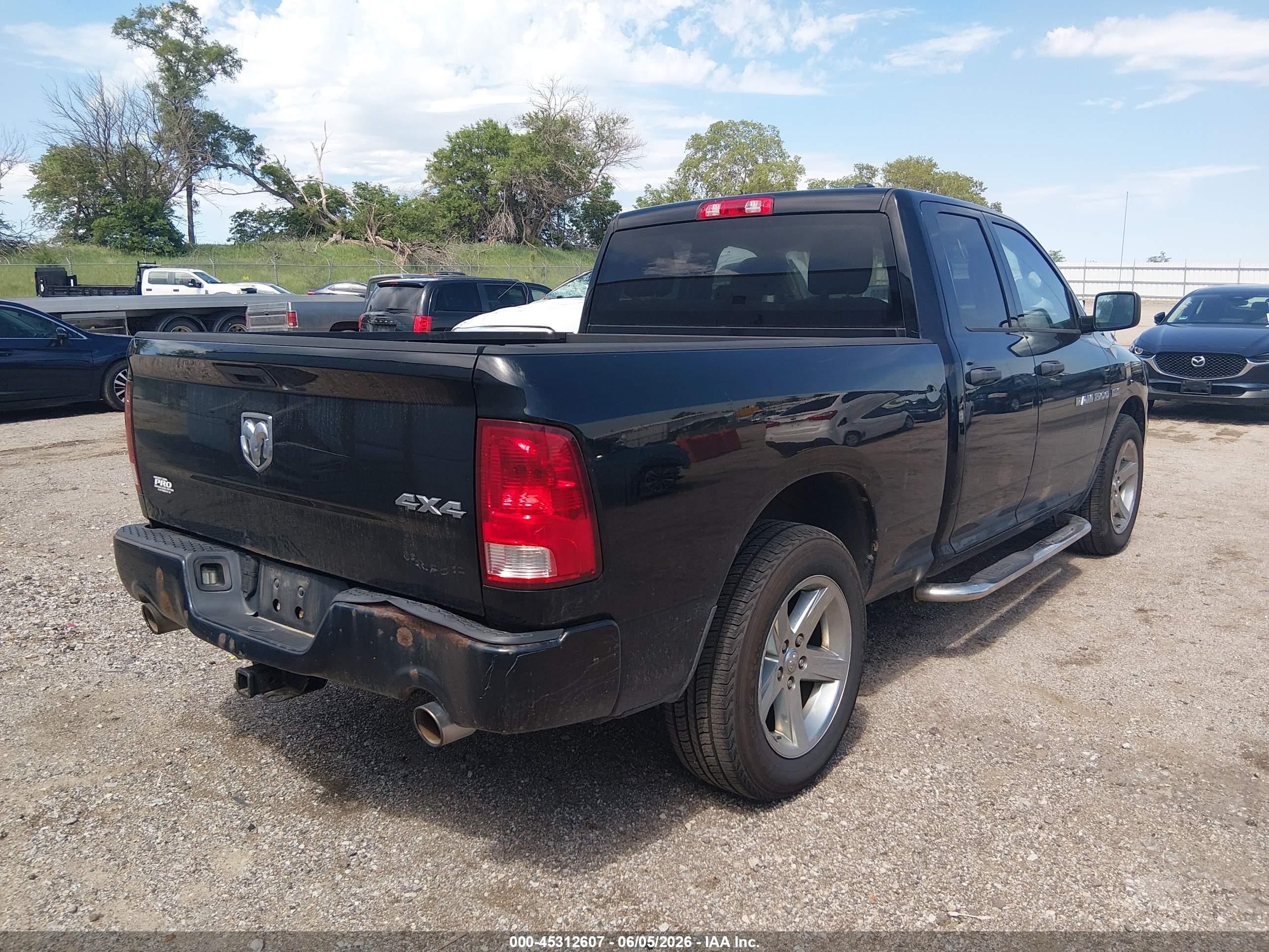 2012 Ram 1500 St Black vin: 1C6RD7FT2CS283152