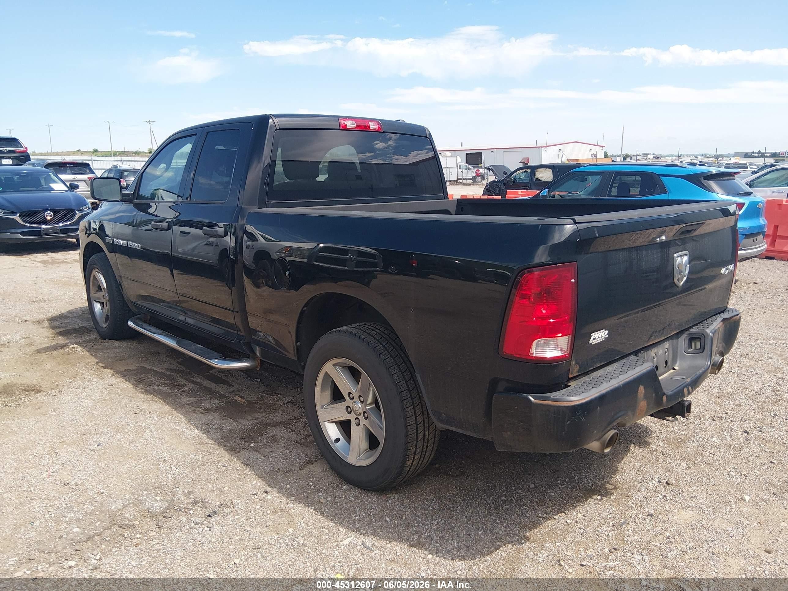 2012 Ram 1500 St Black vin: 1C6RD7FT2CS283152