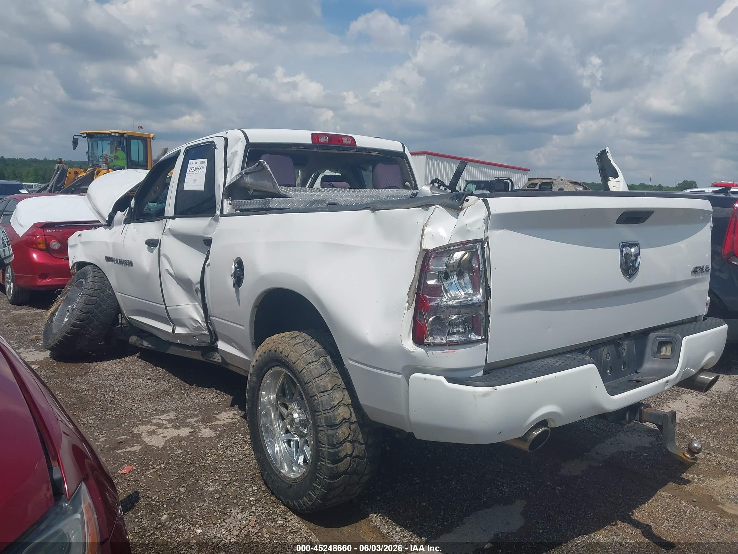 2012 Ram 1500 St Белый vin: 1C6RD7FT3CS251276