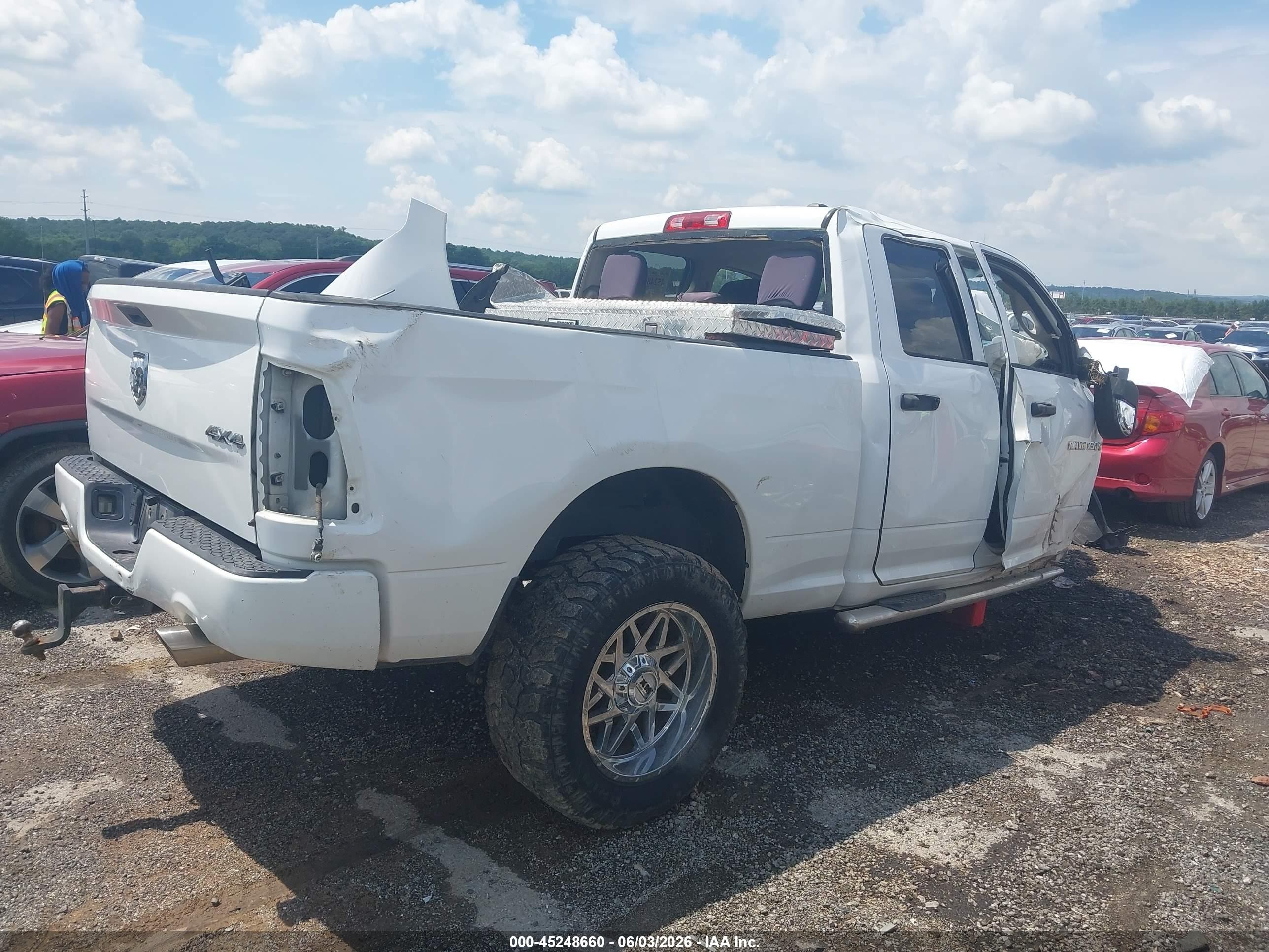 2012 Ram 1500 St Белый vin: 1C6RD7FT3CS251276