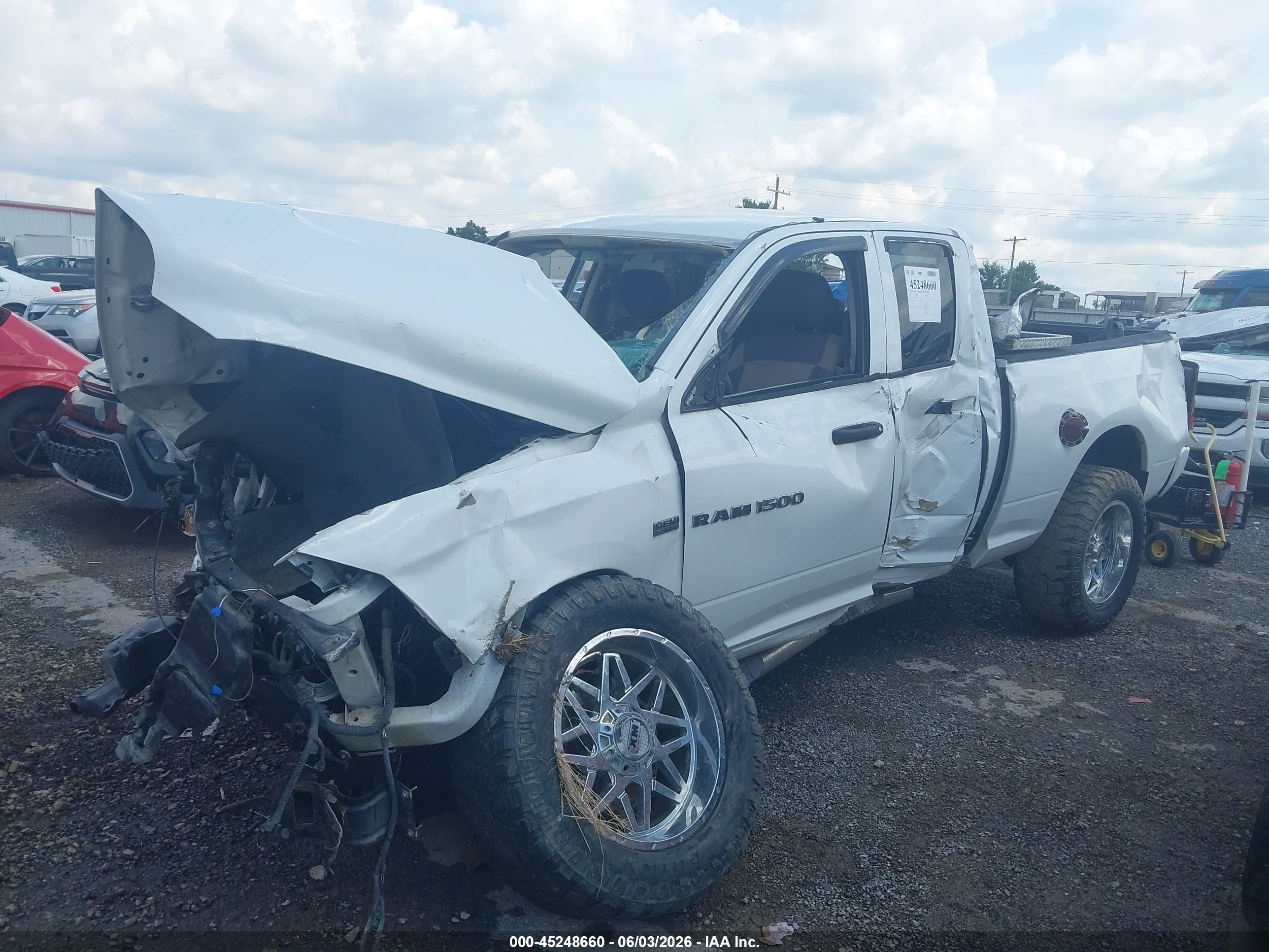 2012 Ram 1500 St Белый vin: 1C6RD7FT3CS251276