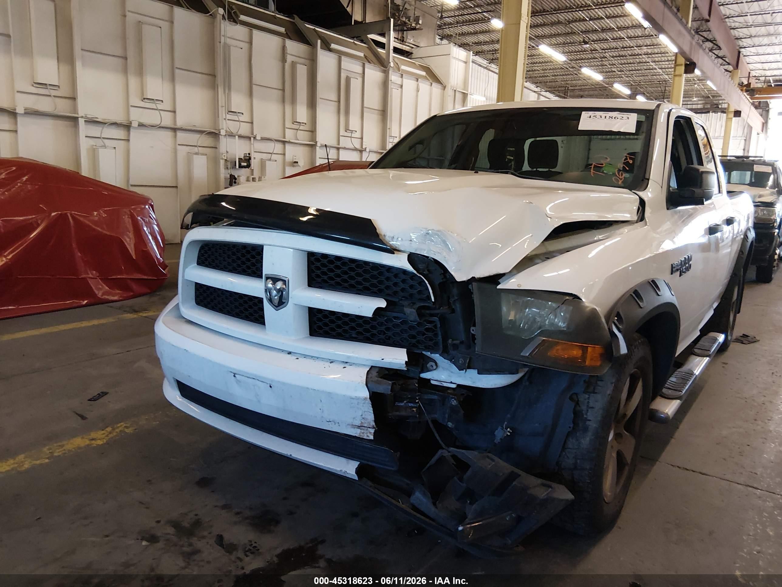 2012 Ram 1500 St Белый vin: 1C6RD7FT3CS260429