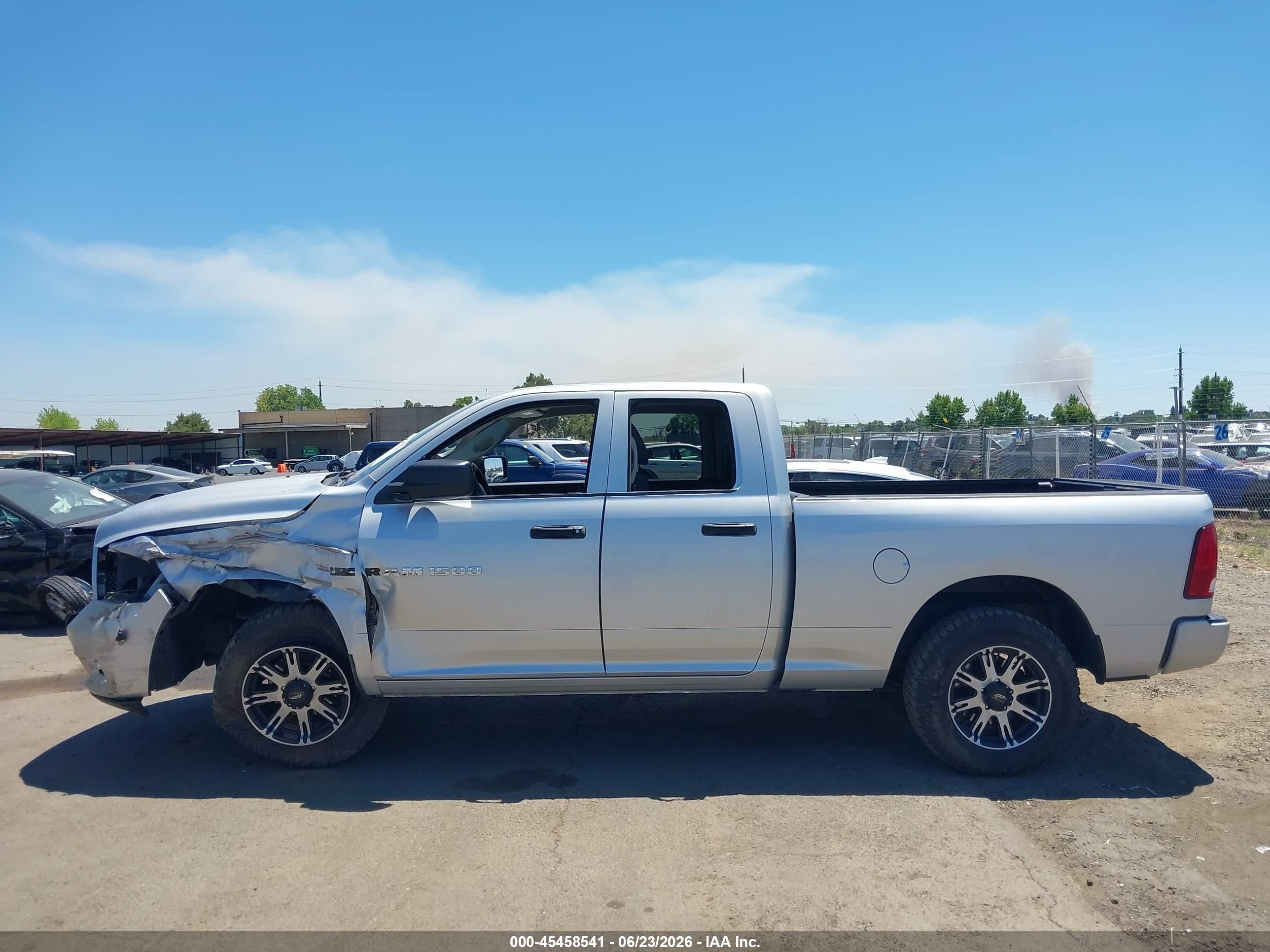 2012 Ram 1500 Express Silver vin: 1C6RD7FT4CS142289