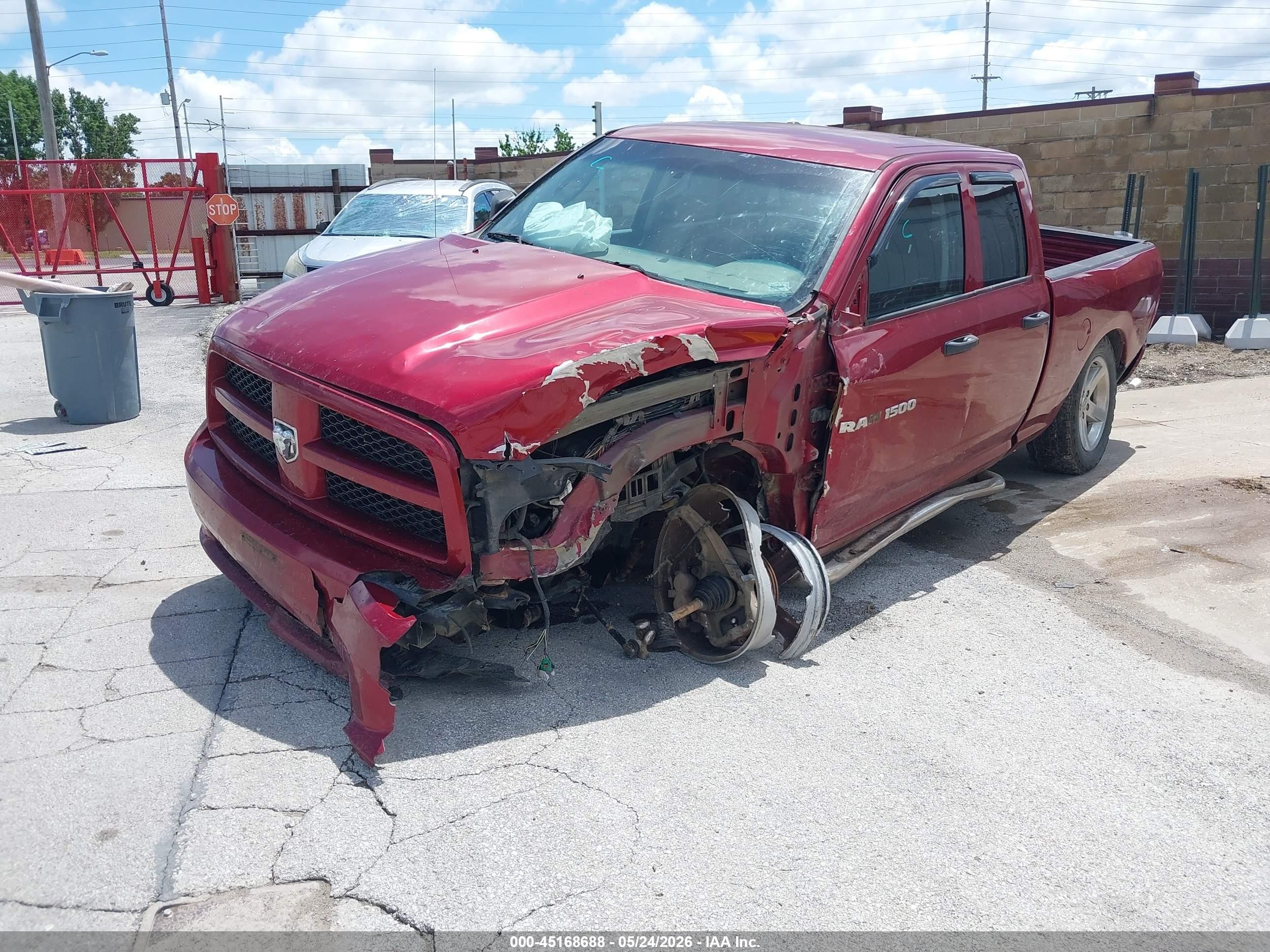 2012 Ram 1500 St Red vin: 1C6RD7FT4CS163675